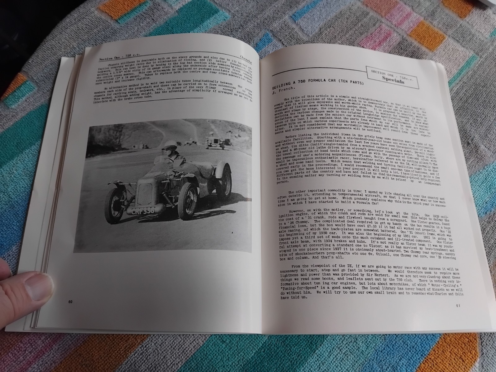 Special Builders Guide 750 Motor Club VGC Trials Race Austin Seven Ford 10 1172