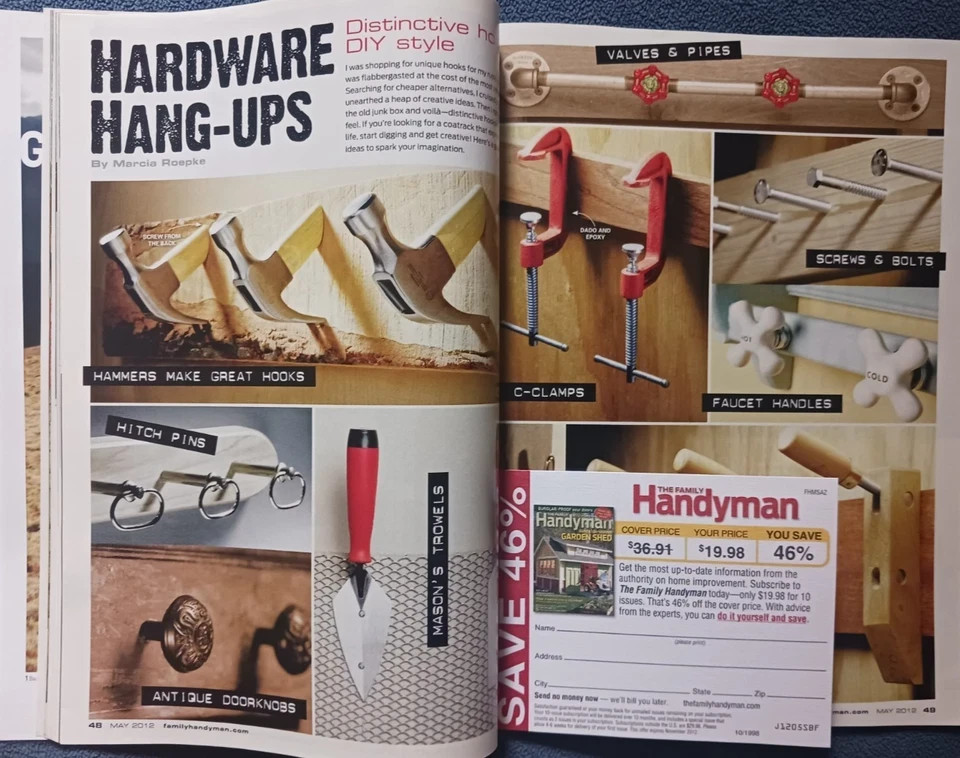 Family Handyman Magazine – 2012 Full Year – Lot Of Ten Issues – Home Improvement