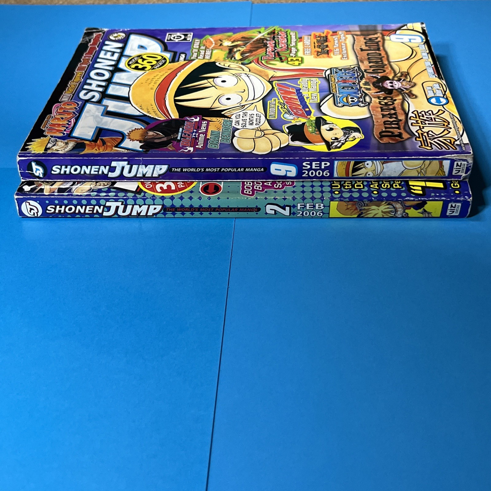 Shonen Jump Manga 2005 Issue 9 2006 Issue 2 & 9 2010 Issue 3 Mixed Lot No Promos