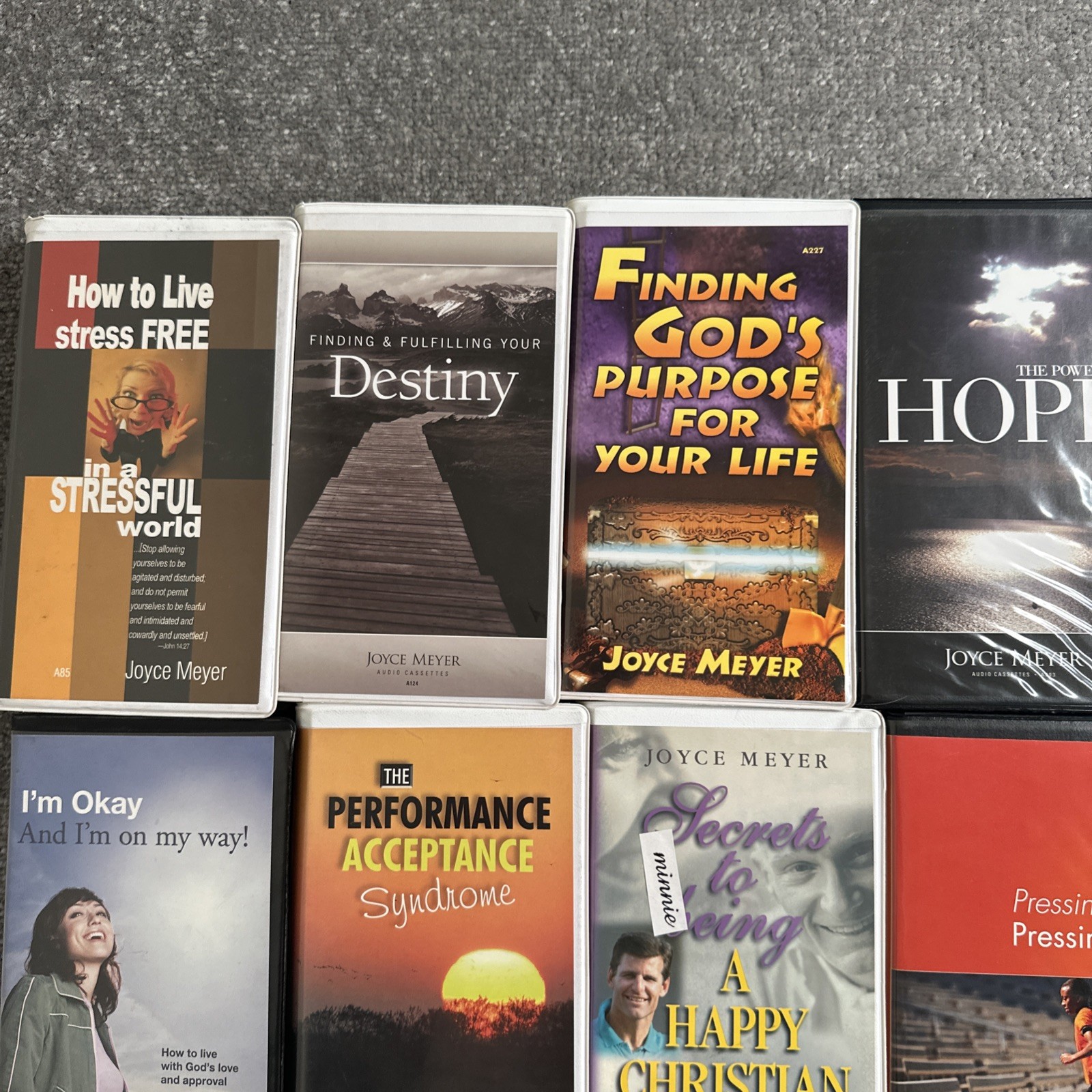 Lot Of 21 Joyce Meyer Ministries Audio Cassette Tapes Sets & VHS Mixed Lot