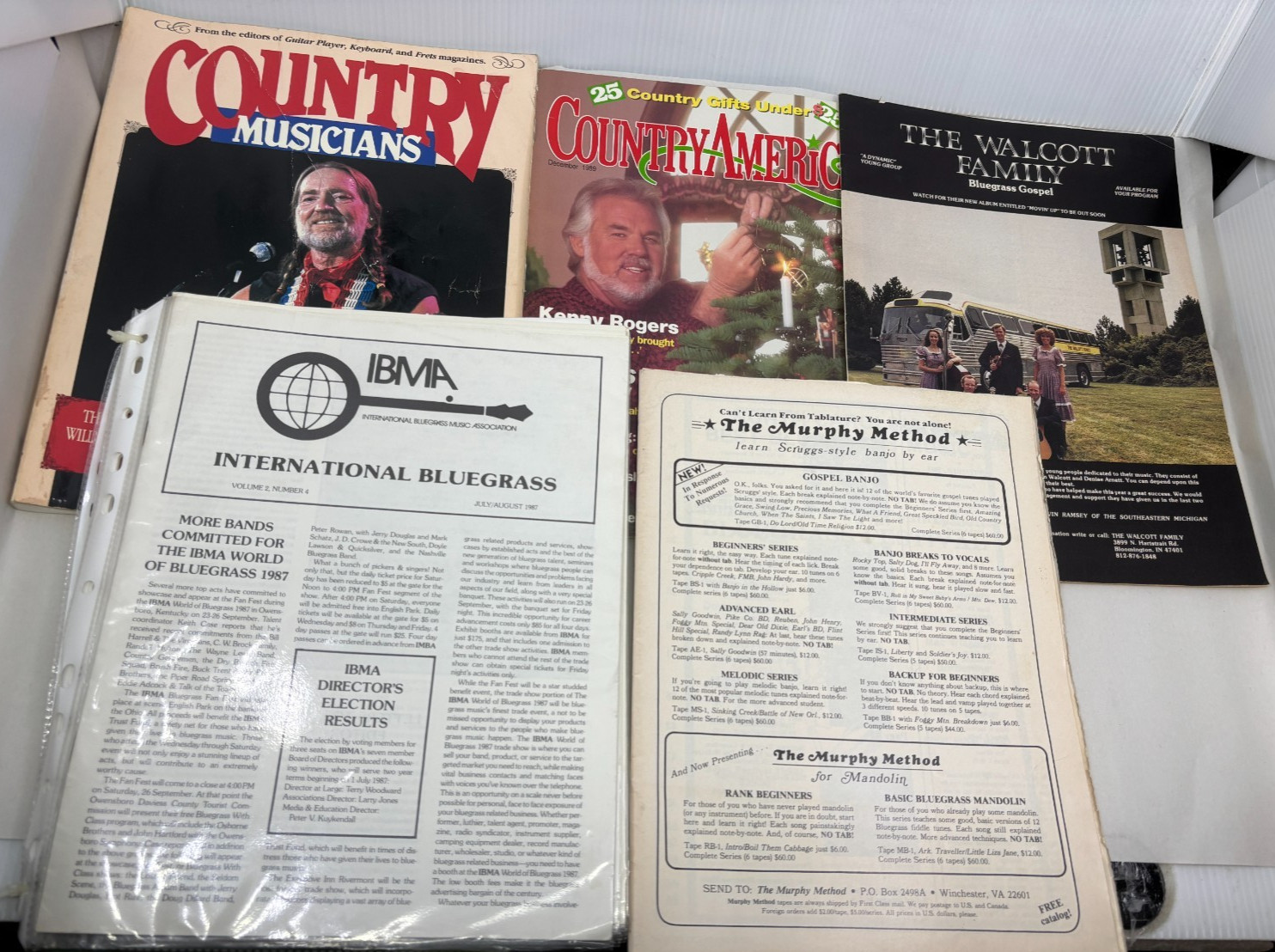 VTG Mixed Lot of 26 Country Bluegrass Music Catalogs Magazines Books Newsletters