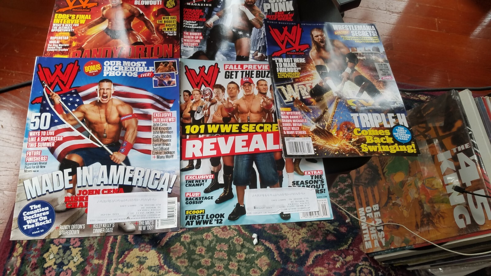 7 2010&rsquo;s WWE Magazines Triple H Cena CM Punk More