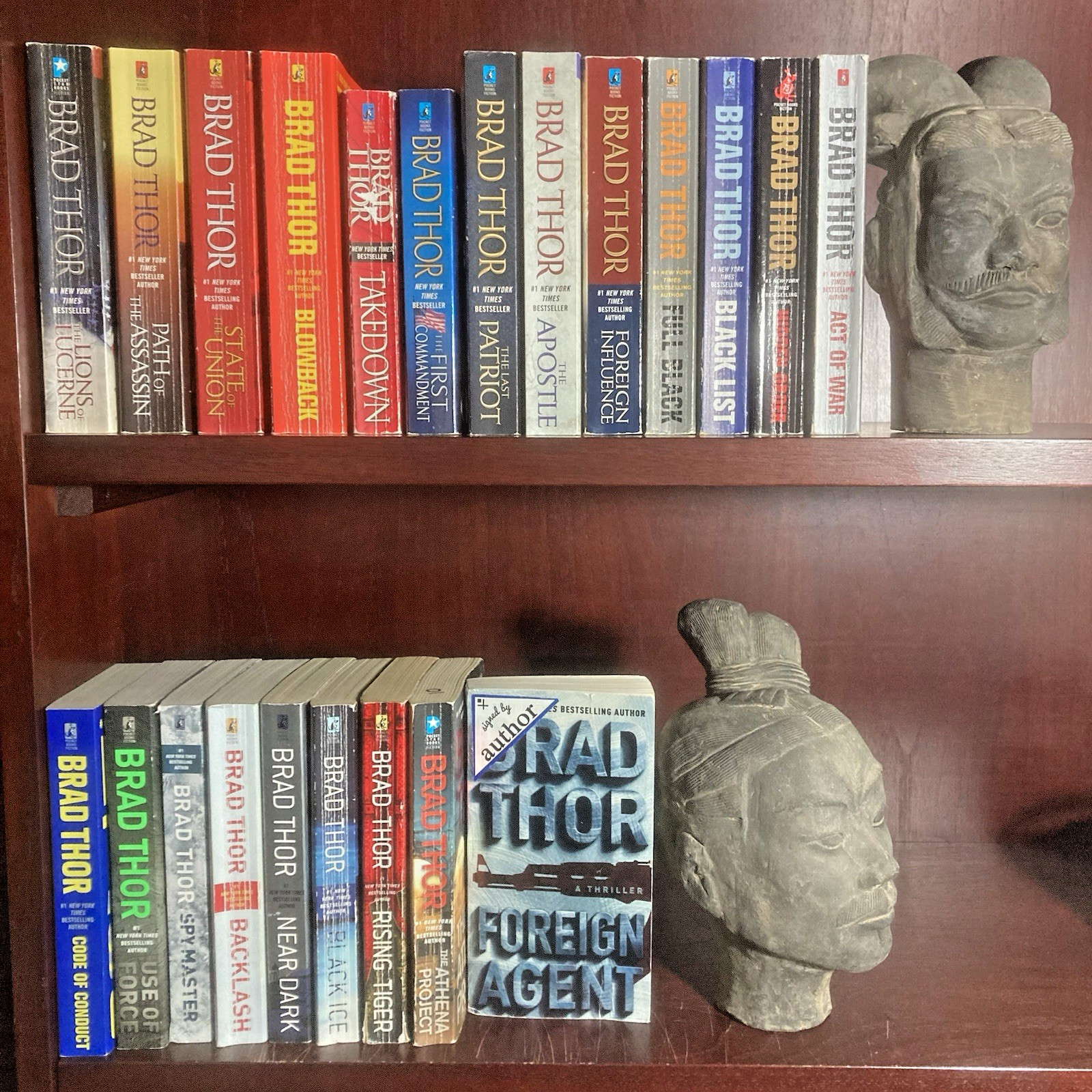 Near Complete SCOT HARVATH Series by Brad Thor #1-22 + Athena Project – 1 SIGNED