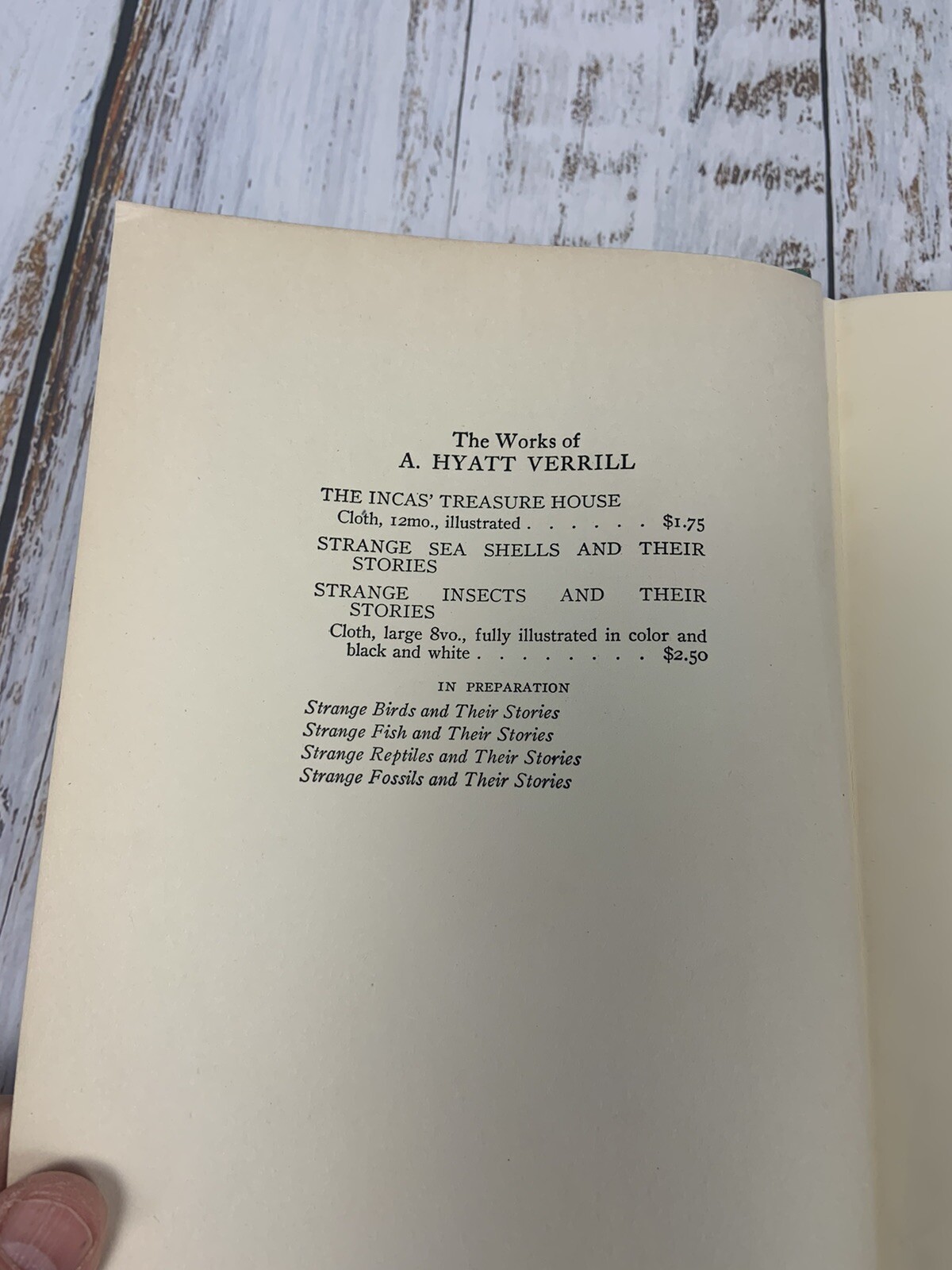Strange Insects and Their Stories by A. Hyatt Verrill 1937 U.S.A. 205 Pages