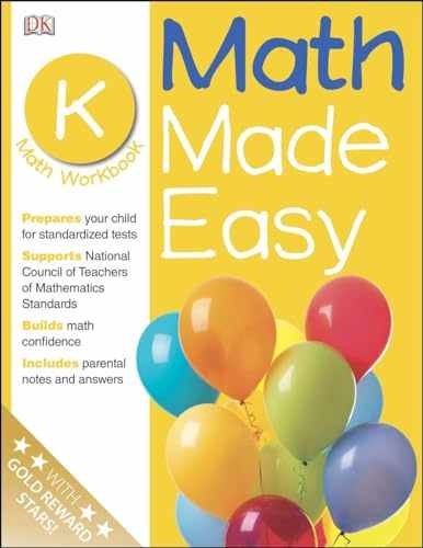 Math Made Easy: Kindergarten Workbook (Math – Paperback, by DK – Acceptable n