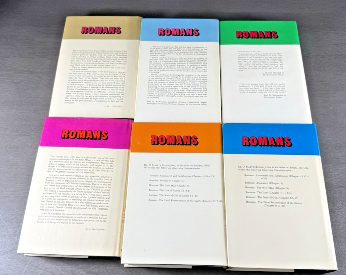 D. Martyn Lloyd-Jones Romans 6 Vol Set HC Zondervan Bible Commentary Theology