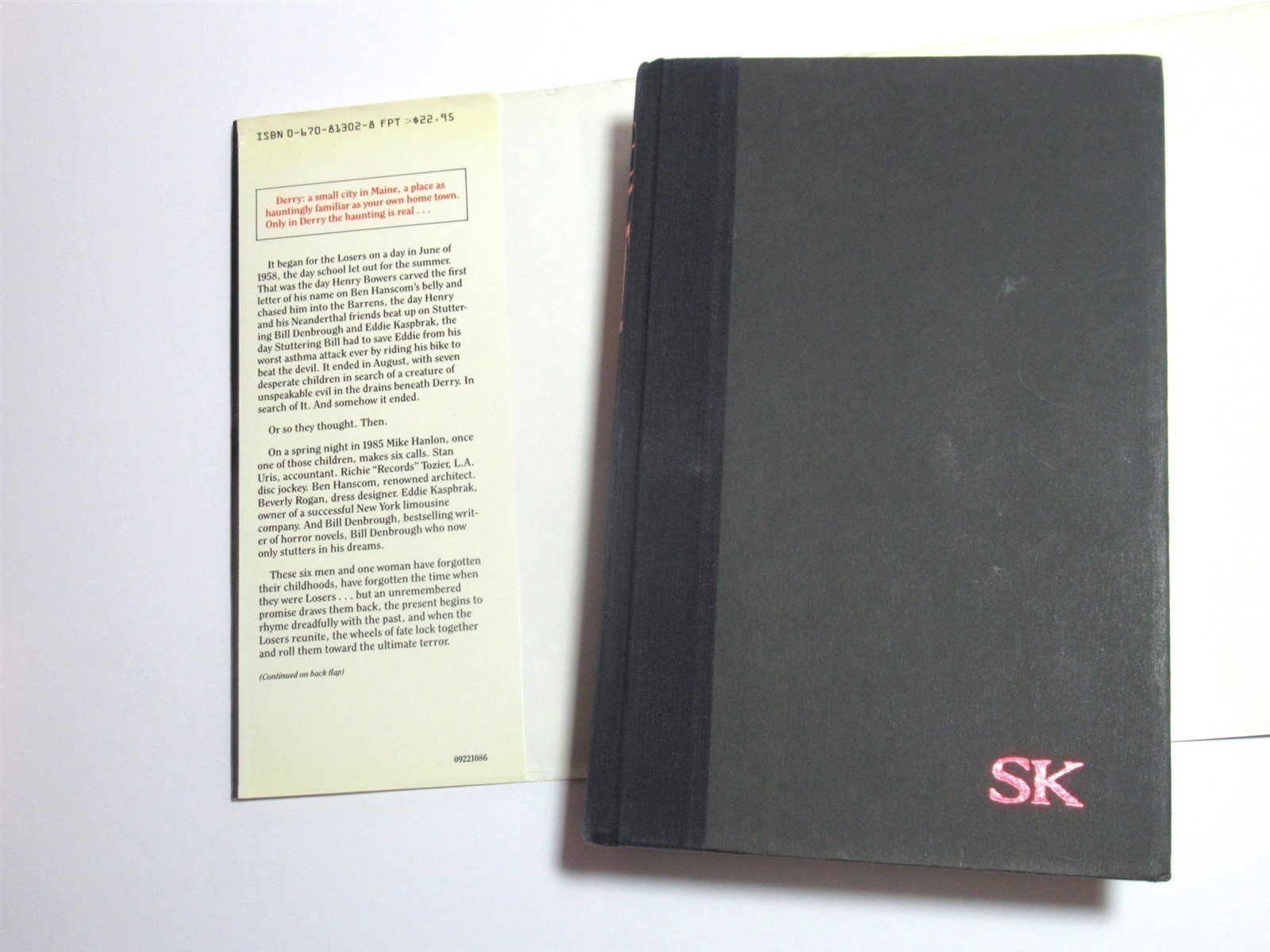 Vtg 1986 First Edition HC DJ Hardcover Book IT By Stephen King