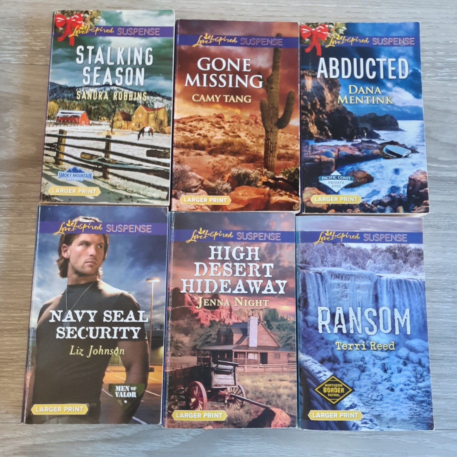 Harlequin Large Print Lot of 18 – Inspirational Suspense PB Amnesia & Danger Ser