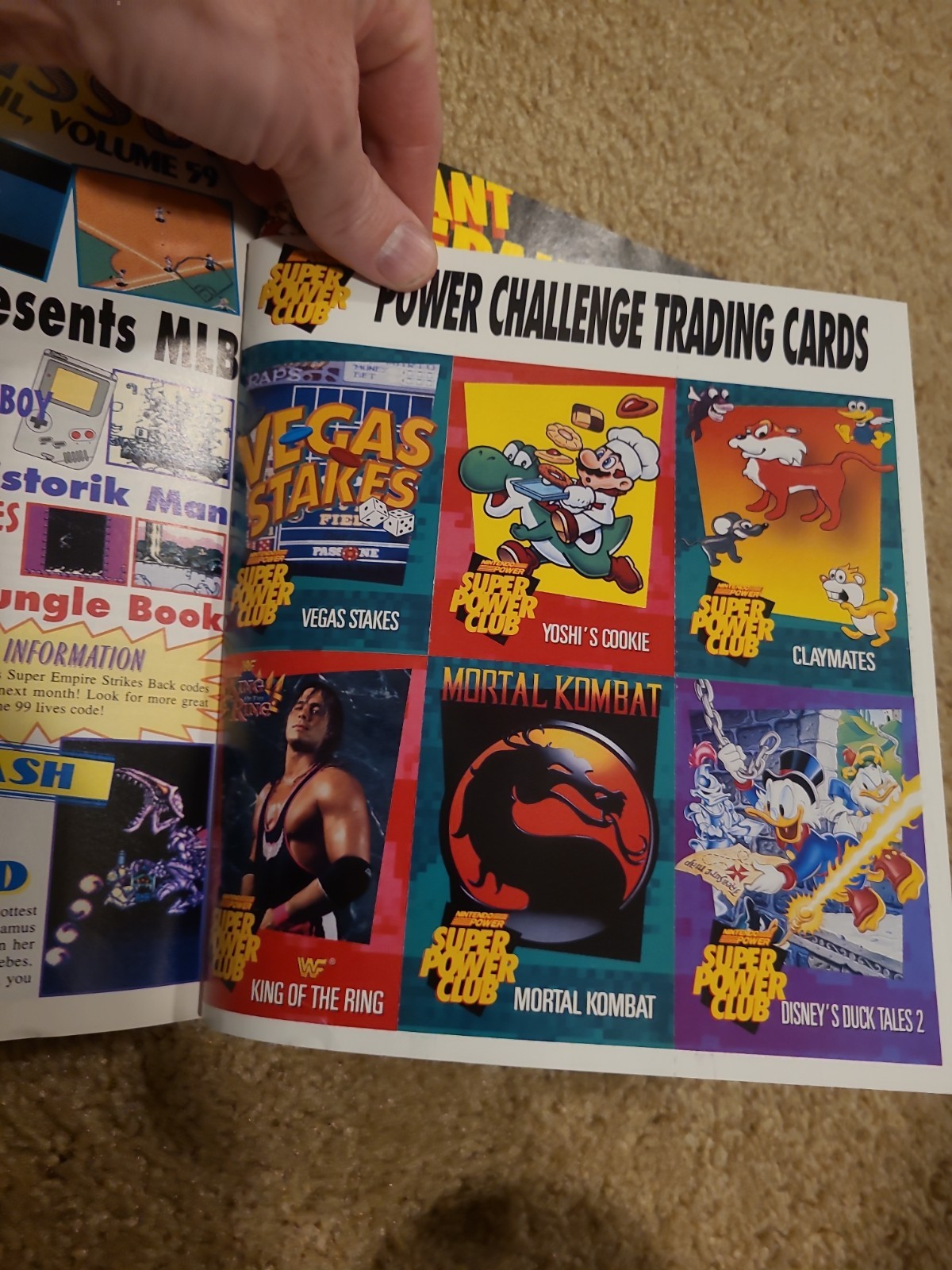 Nintendo Power Magazine Issue Volume #58 Wario Land w/ Poster Cards March 1994