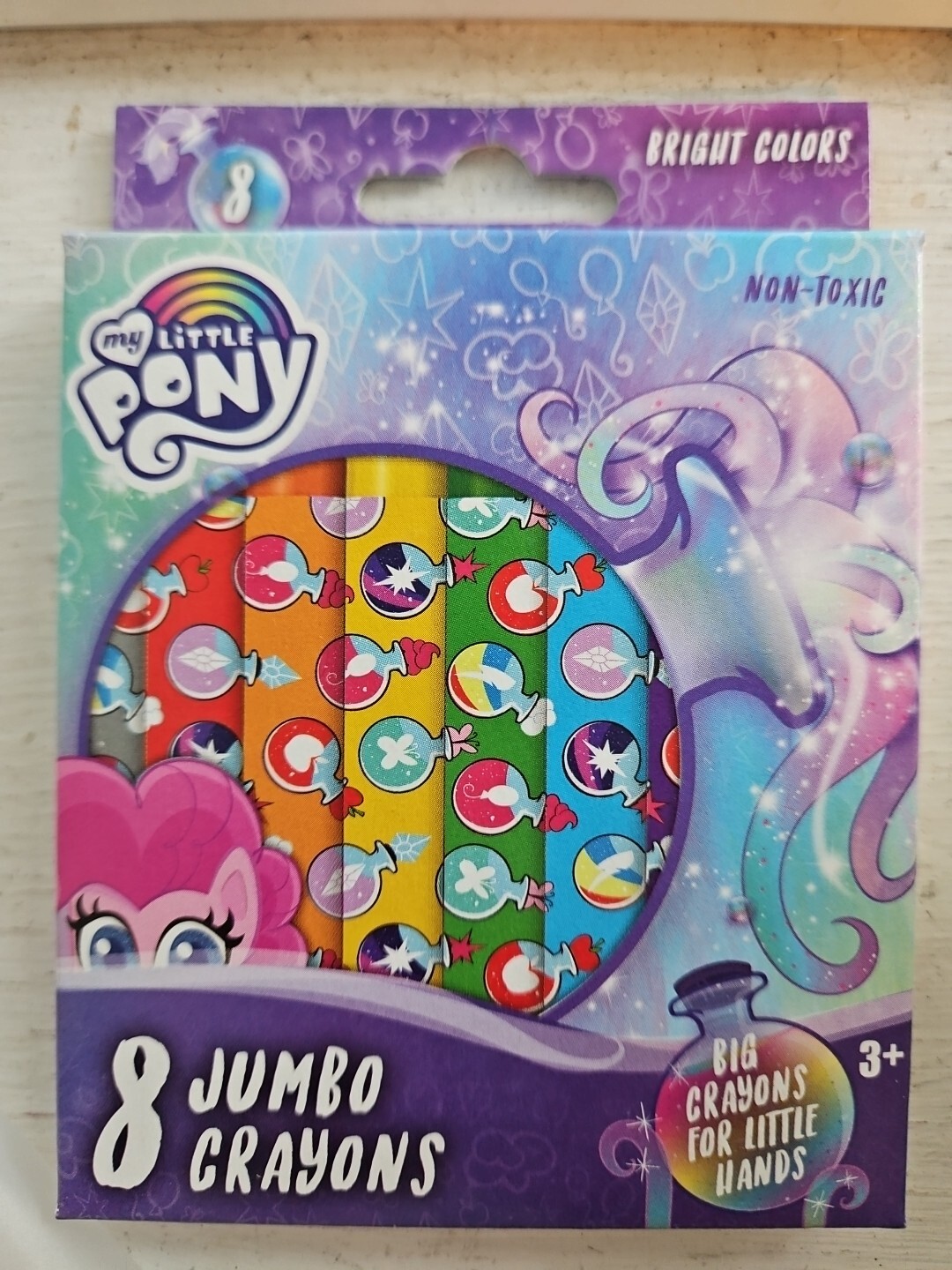 MY LITTLE PONY Jumbo Coloring & Activity Book Set of 2 with 8 Jumbo crayons NEW