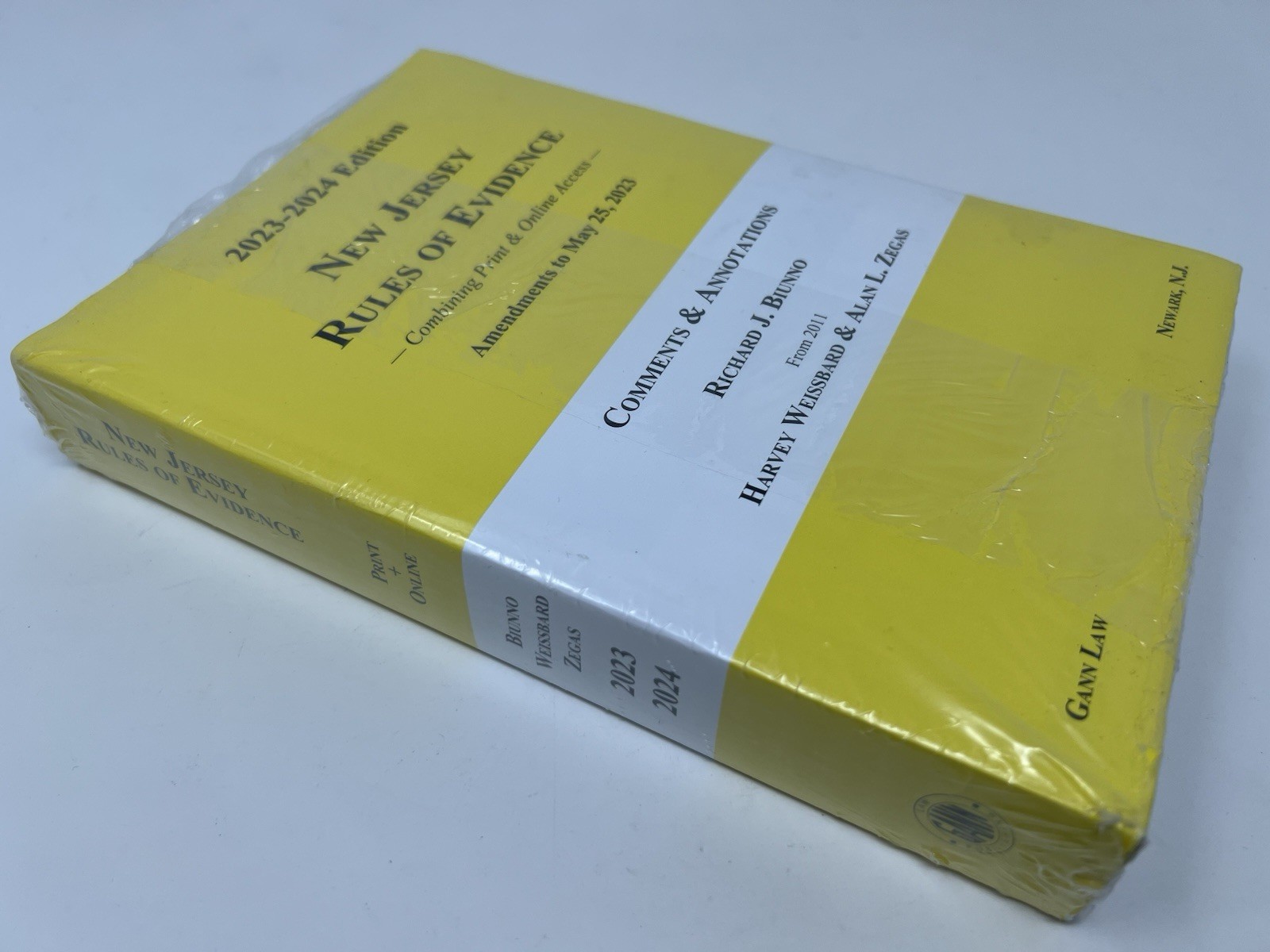 New Jersey Rules of Evidence, 2023-2024 Edition : Amendments to May 25, 2023