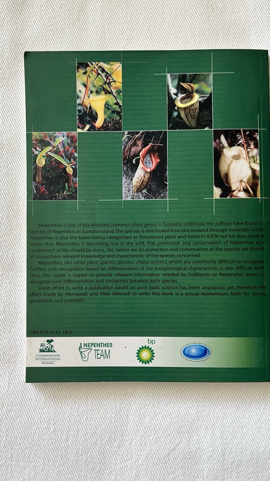 A Field Guide to the Nepenthes of Sumatra 2006 Rare Carnivorous Plant Book