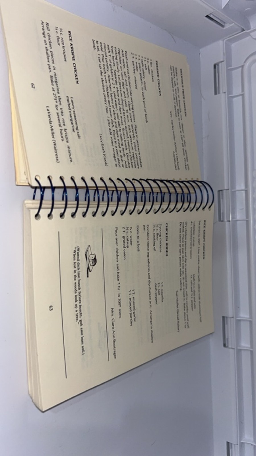 Unbranded Amish Country Cookbook One Size Beige Blue