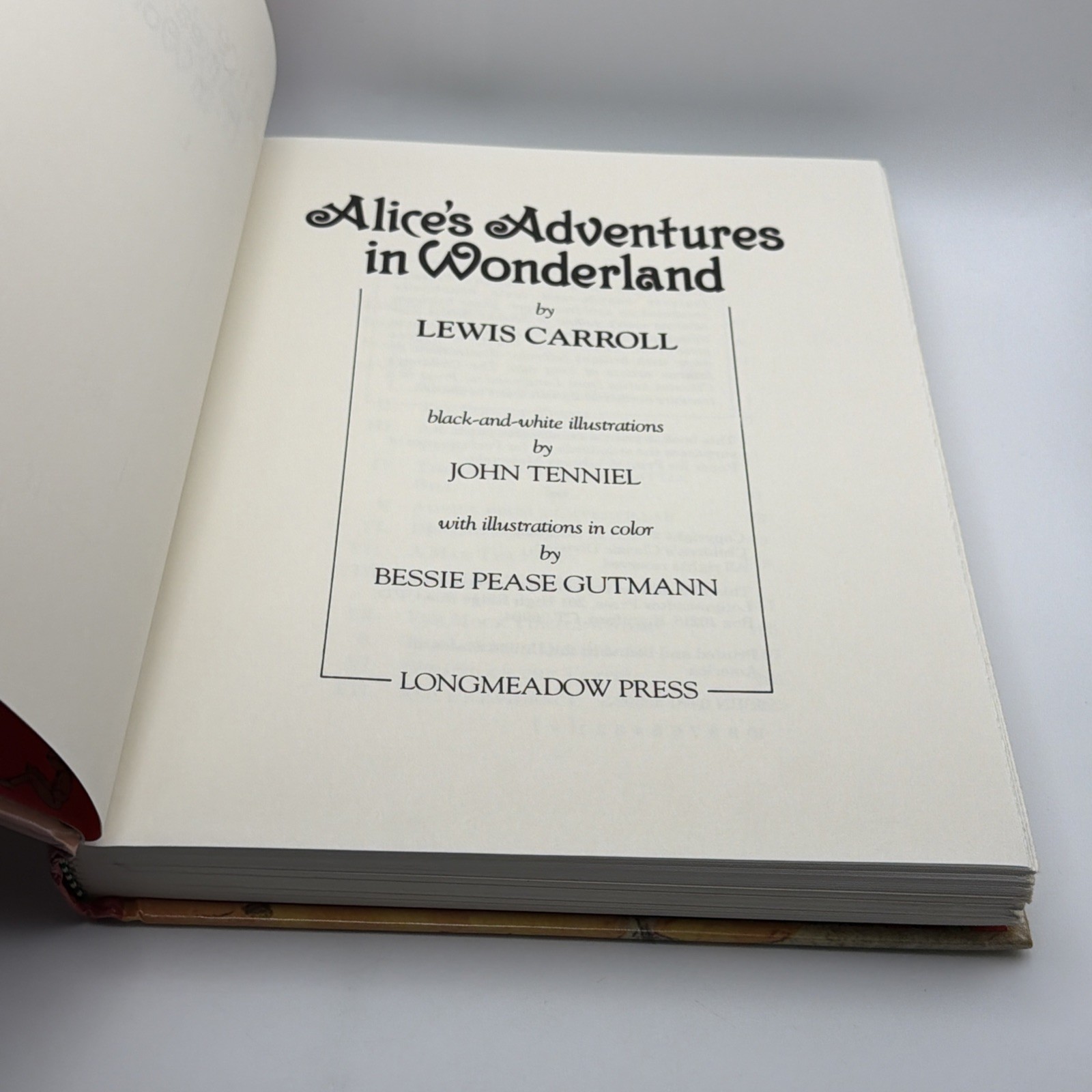 Vintage 1988 Alice&rsquo;s Adventures in Wonderland by Lewis Carroll Hardcover Book