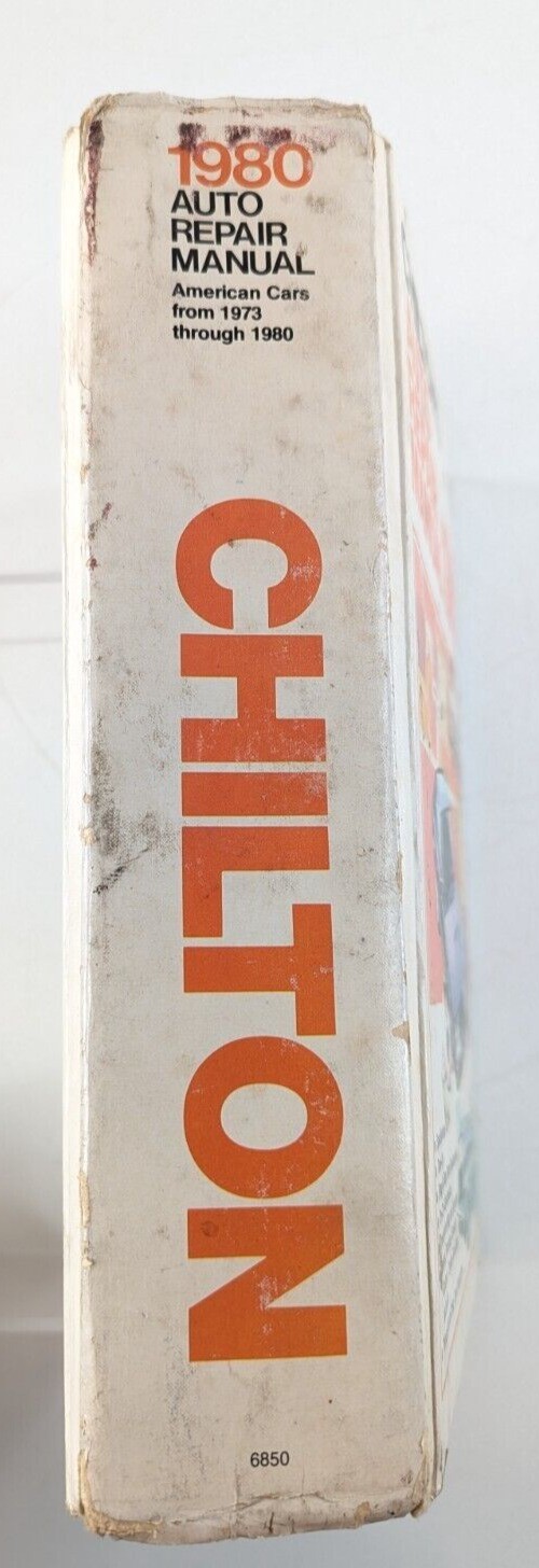 Chilton’s American Cars 1973-1980 Auto Repair Manual Hardcover 1980