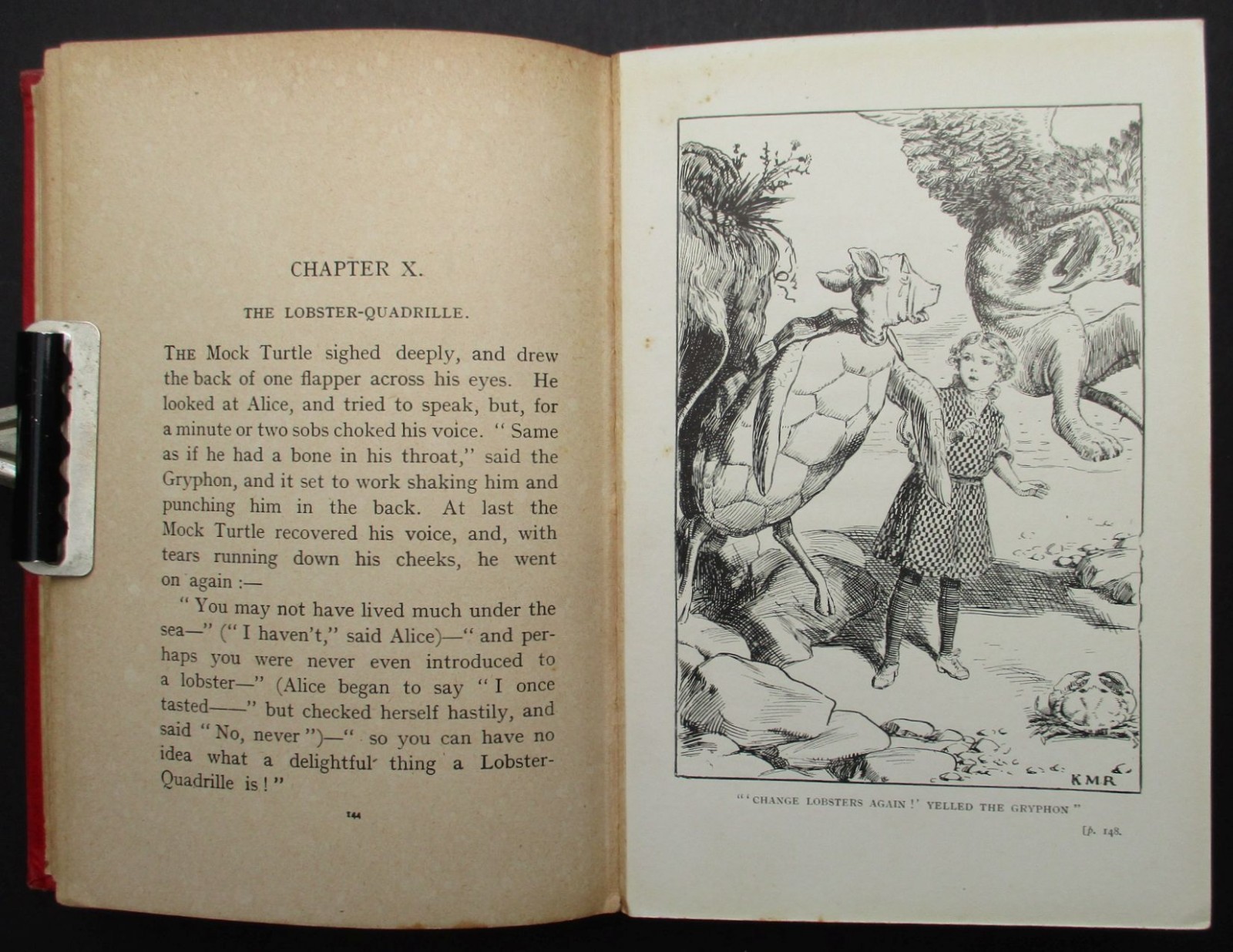 RARE C. 1908 ALICE IN WONDERLAND K M ROBERTS ILLUSTRATED ART NOUVEAU BINDING