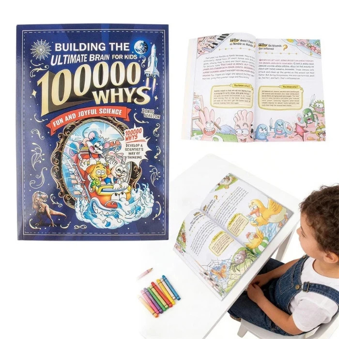 Children&rsquo;s Encyclopedia 100000 Whys Kids Book Ages 6-12 Extracurricular Reading
