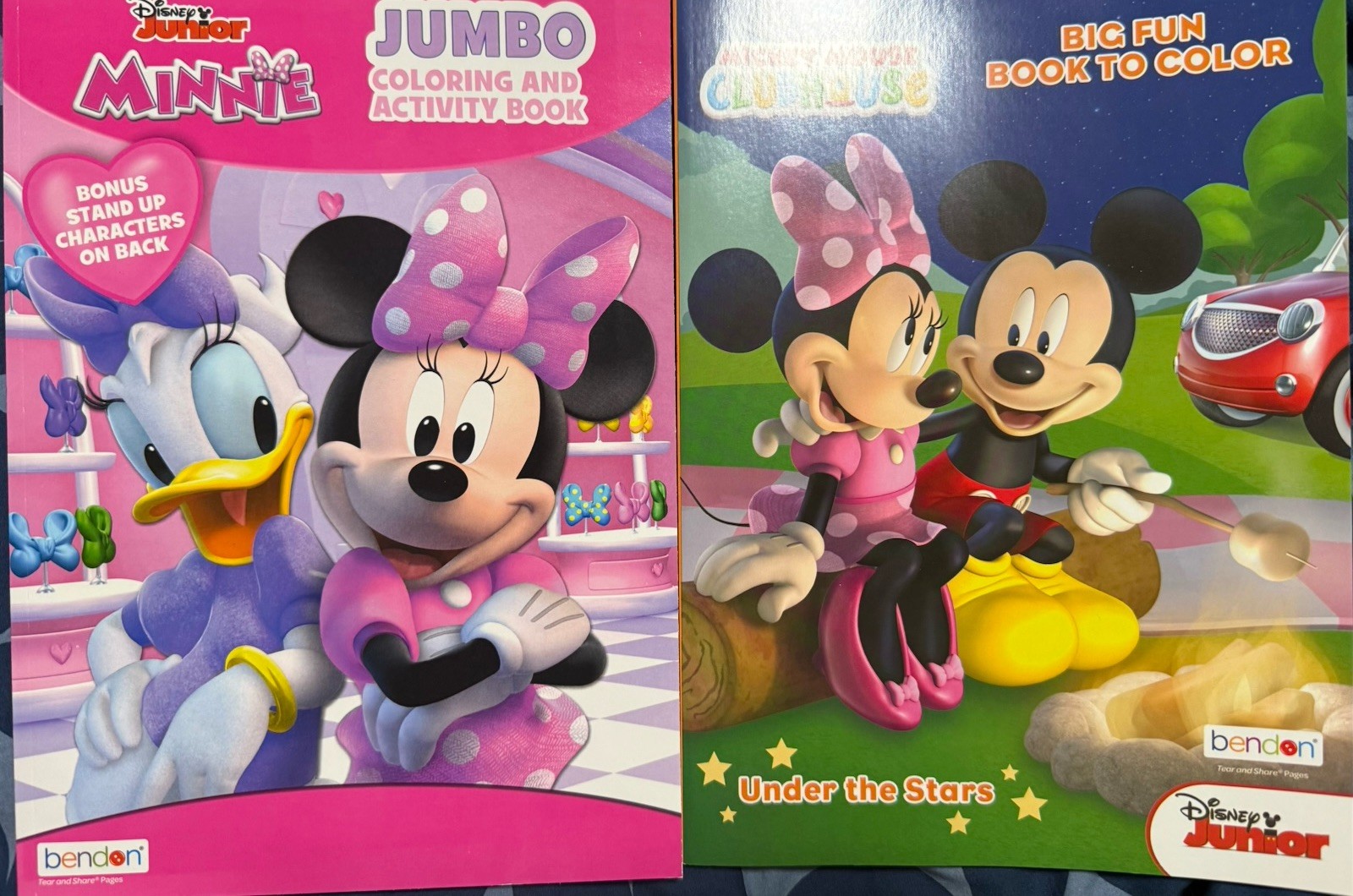 Disney Mickey and Minnie Mouse 2pk Coloring Book! Fun for All Ages Brand New