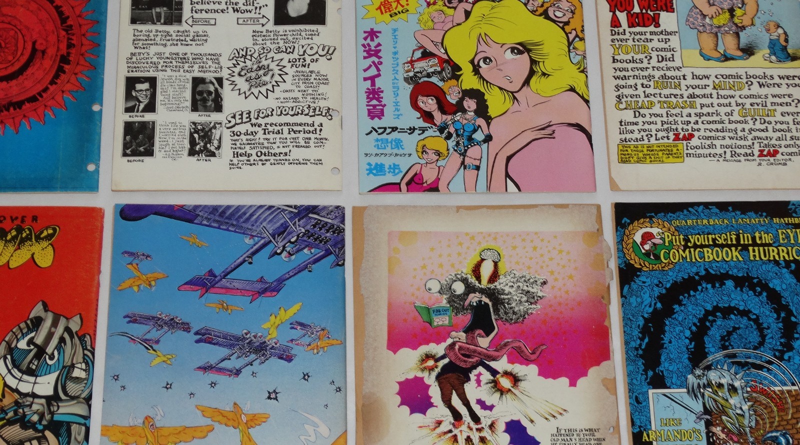 Underground Comix Mixed Lot All Printings 1960&rsquo;s/1970&rsquo;s Last Gasp Rip Off Apex