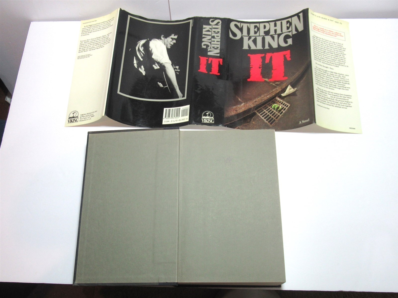 Vtg 1986 First Edition HC DJ Hardcover Book IT By Stephen King