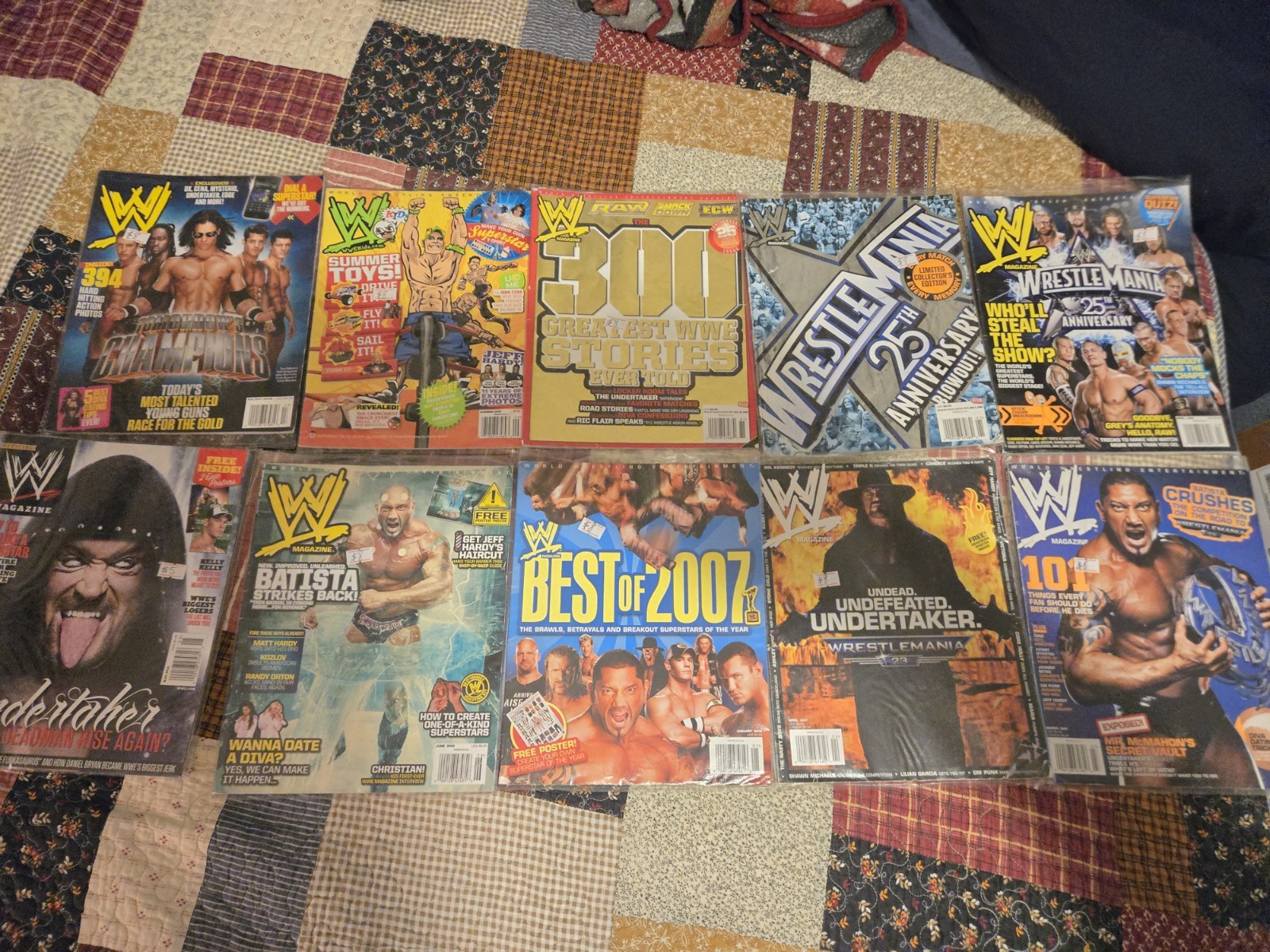 wwe magazine lot Of 20 From Mid 2000&rsquo;s To Early 2010&rsquo;s