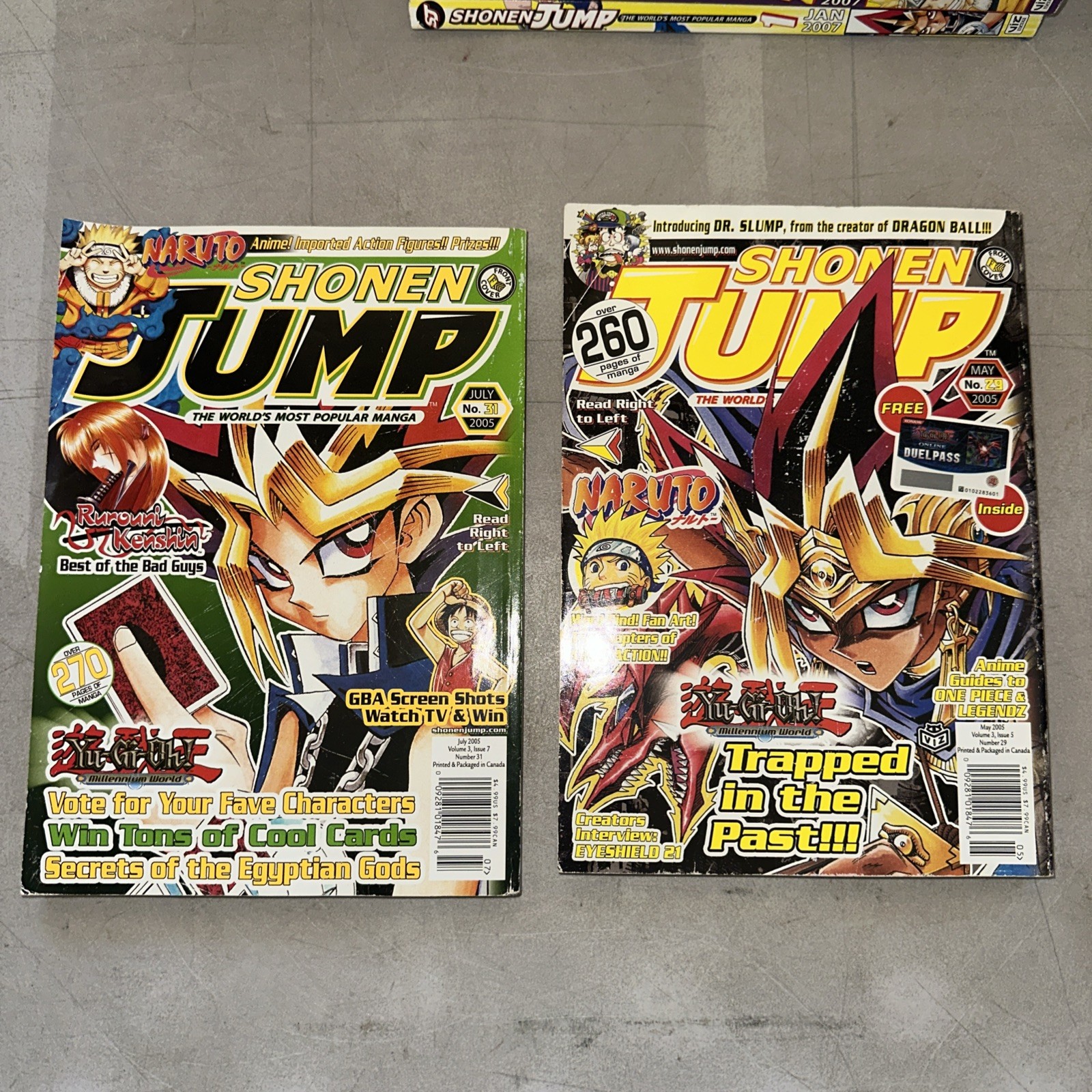 Vintage Lot of 18 Shonen Jump Manga Magazine 2003 2005 2006 2007