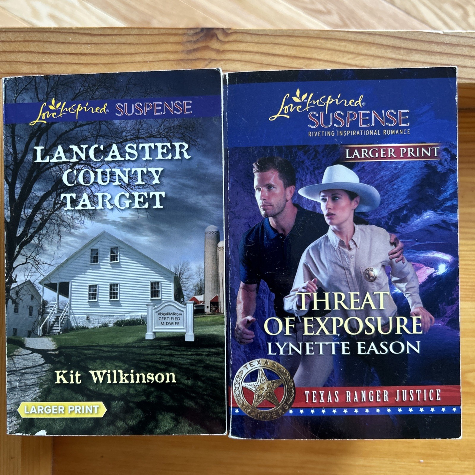 Love Inspired Suspense Inspirational Romance Paperback Larger Print Lot of 25