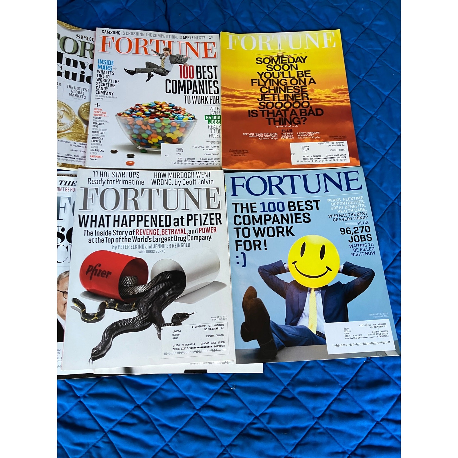 Lot of 24 Fortune Magazines 2010s Business Finance Tech IBM LinkedIn China