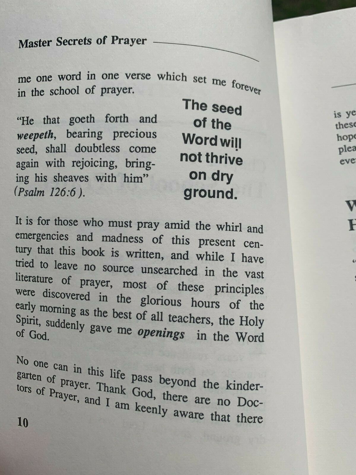 MASTER SECRETS OF PRAYER By Cameron V. Thompson *LIKE NEW* Book on how to pray