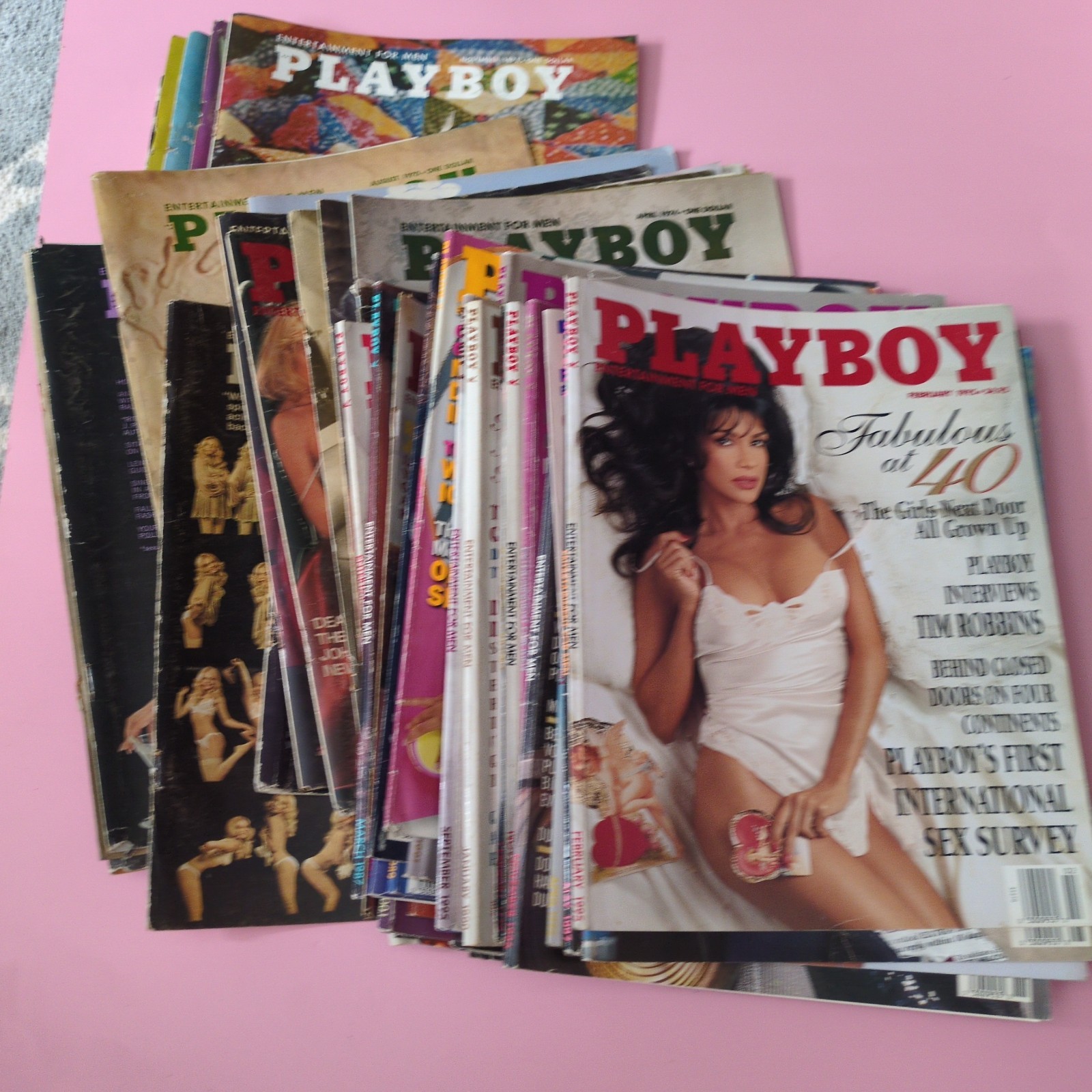 50 Playboy Magazine Cover Only Mixed Lot