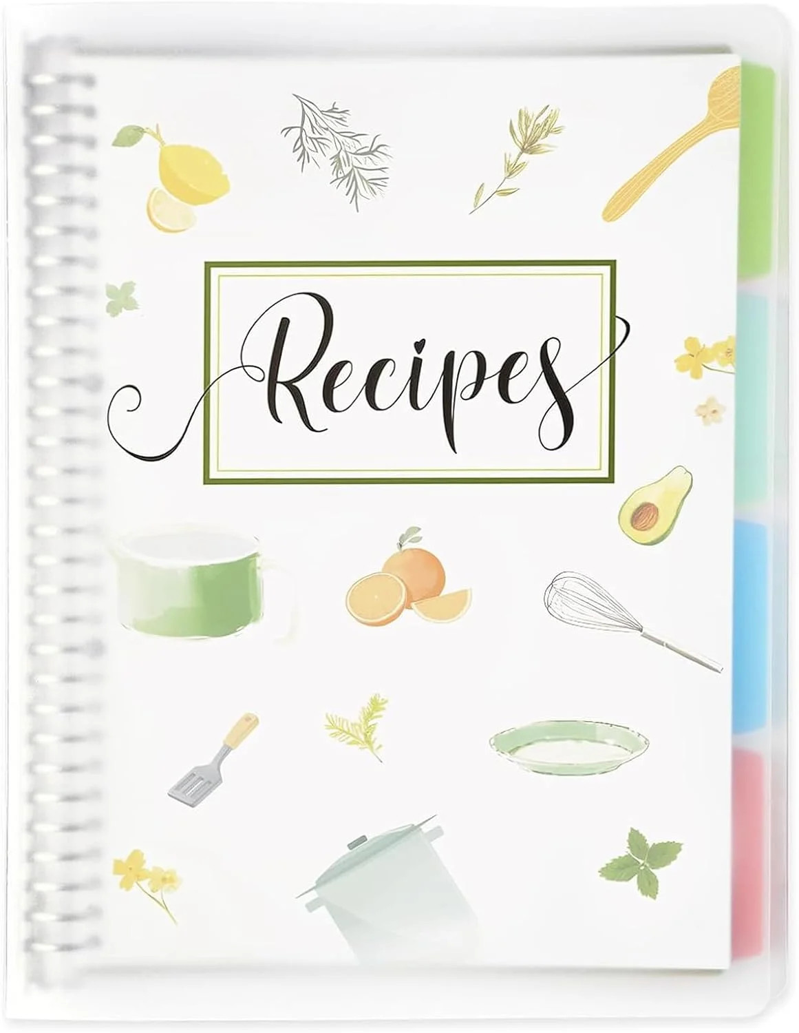 8.5&Prime; x 11&Prime; Recipe Book to Write in Your Own Recipes, Personal Blank Recipe Noteb
