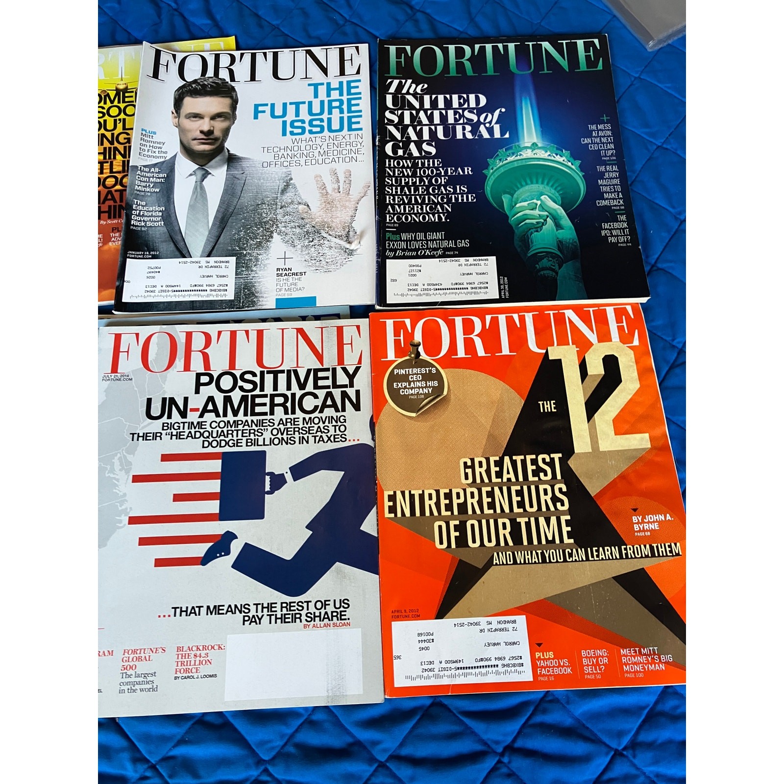 Lot of 24 Fortune Magazines 2010s Business Finance Tech IBM LinkedIn China