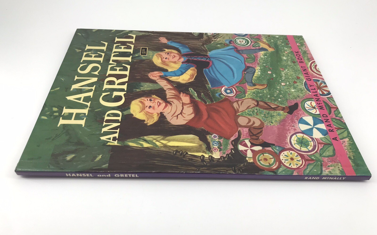 Hansel And Gretel – A Rand McNally Giant Book 1960 – Oversized 12.25” x 9.25”