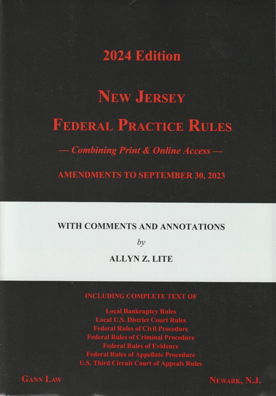 New Jersey Federal Practice Rules, 2024 Edition