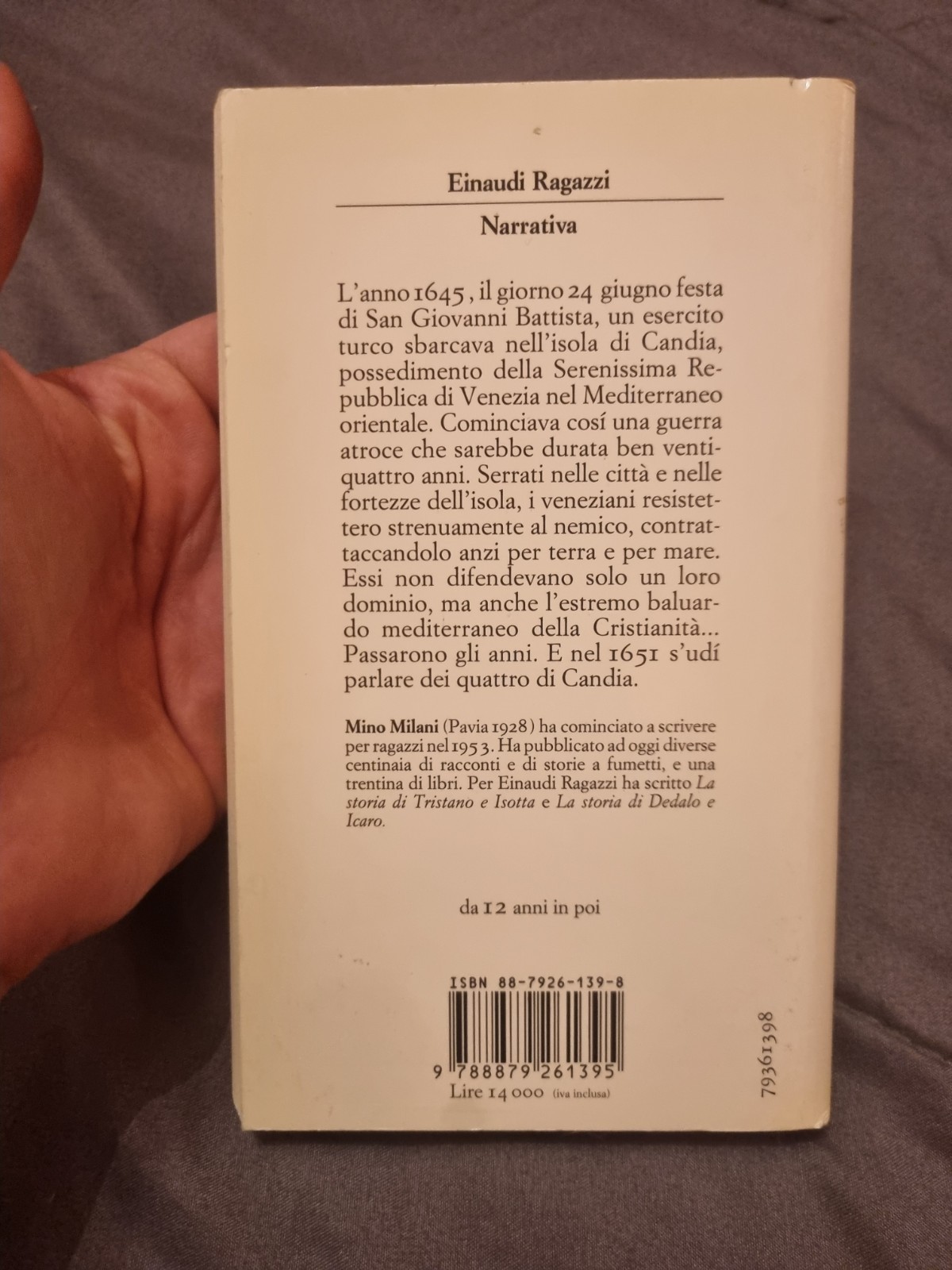 I QUATTRO DI CANDIA – MINO MILANI Illustr. Dino Battaglia- Einaudi Ragazzi 1994+