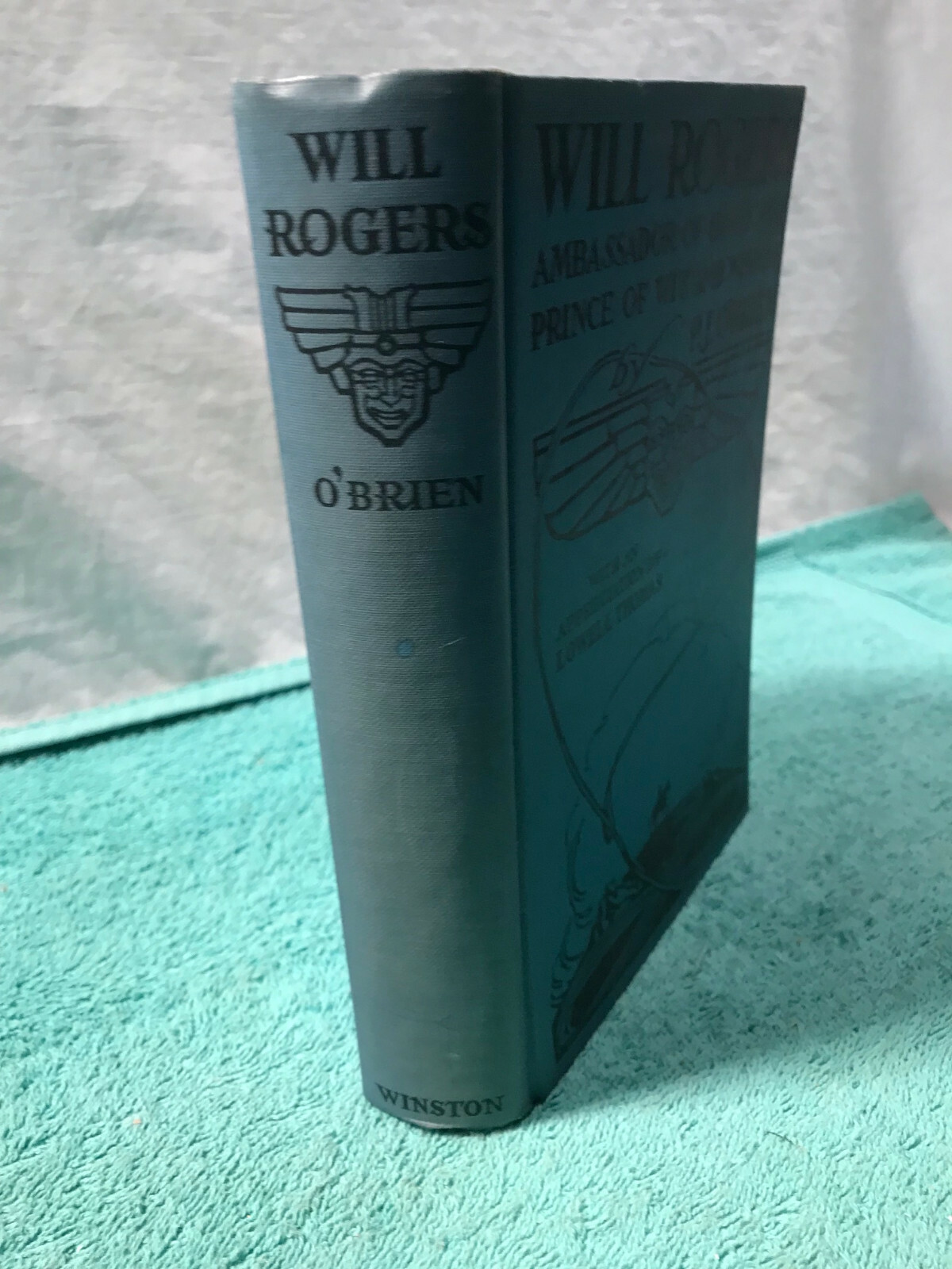 Vintage Book WILL ROGERS Hardcover 288 Pages by P.J. O&rsquo;BRIEN 1935 Illustrated