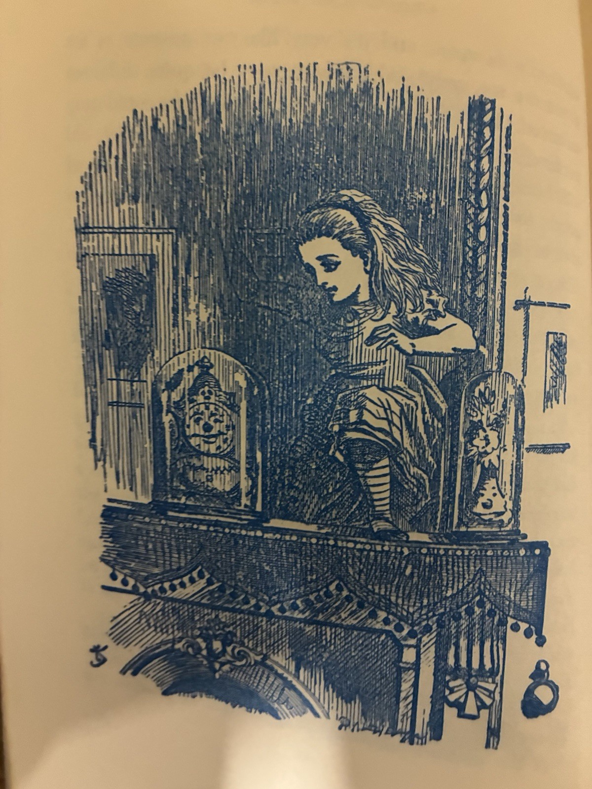 VTG 1956 Through The Looking Glass Junior Deluxe Edition Water Damage