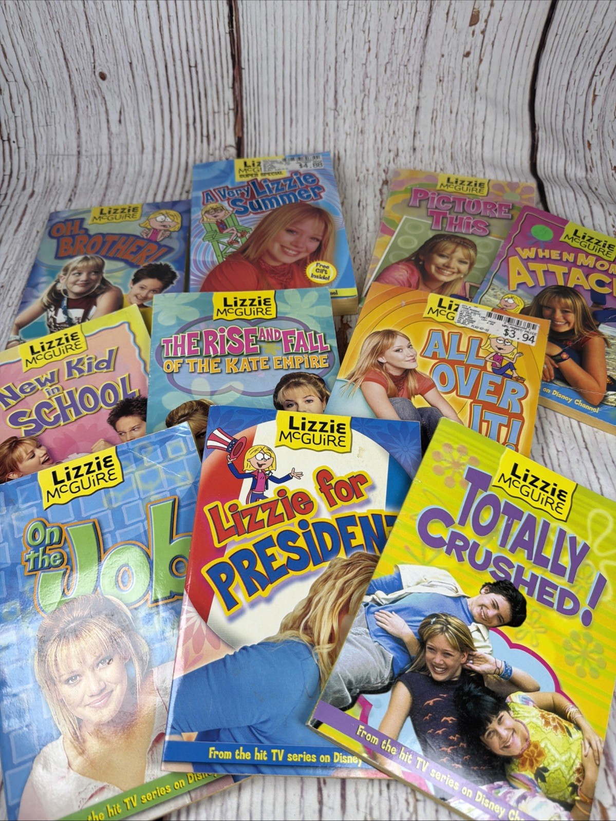 Lizzie Mcguire 2000&rsquo;s Lot of 10 Paperback Mysteries TV Disney Hillary Duff