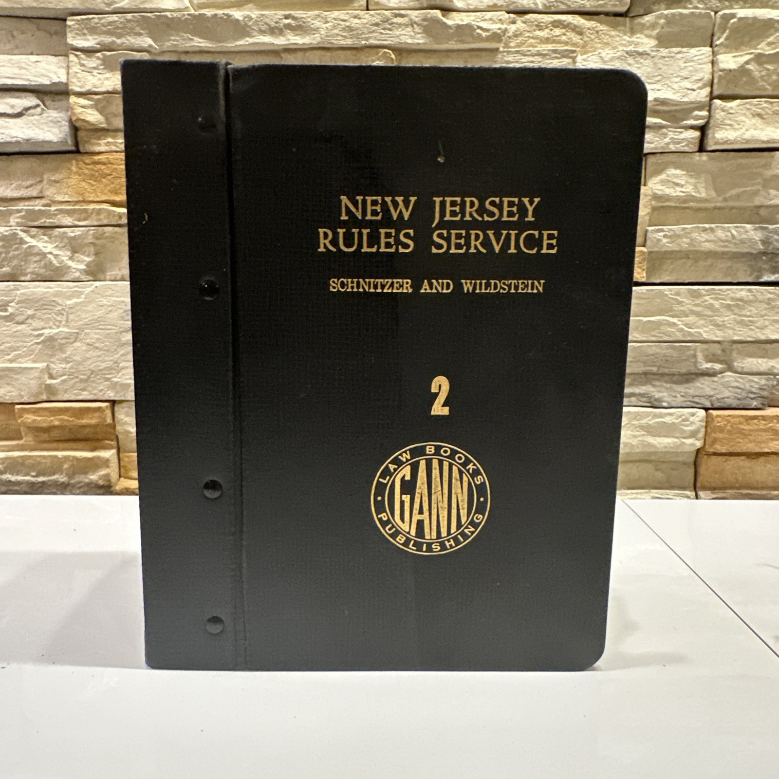 New Jersey Rules Gann Law Hardcover Spiral Bound Binder