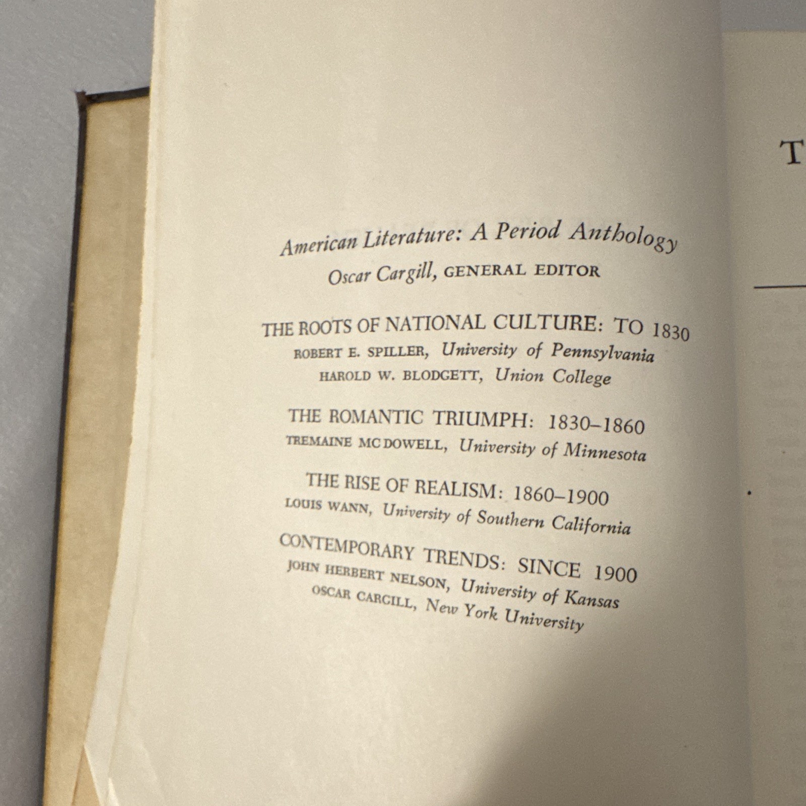Louis Wann The Rise of Realism American Literature 1860-1900 Rev HC 1949