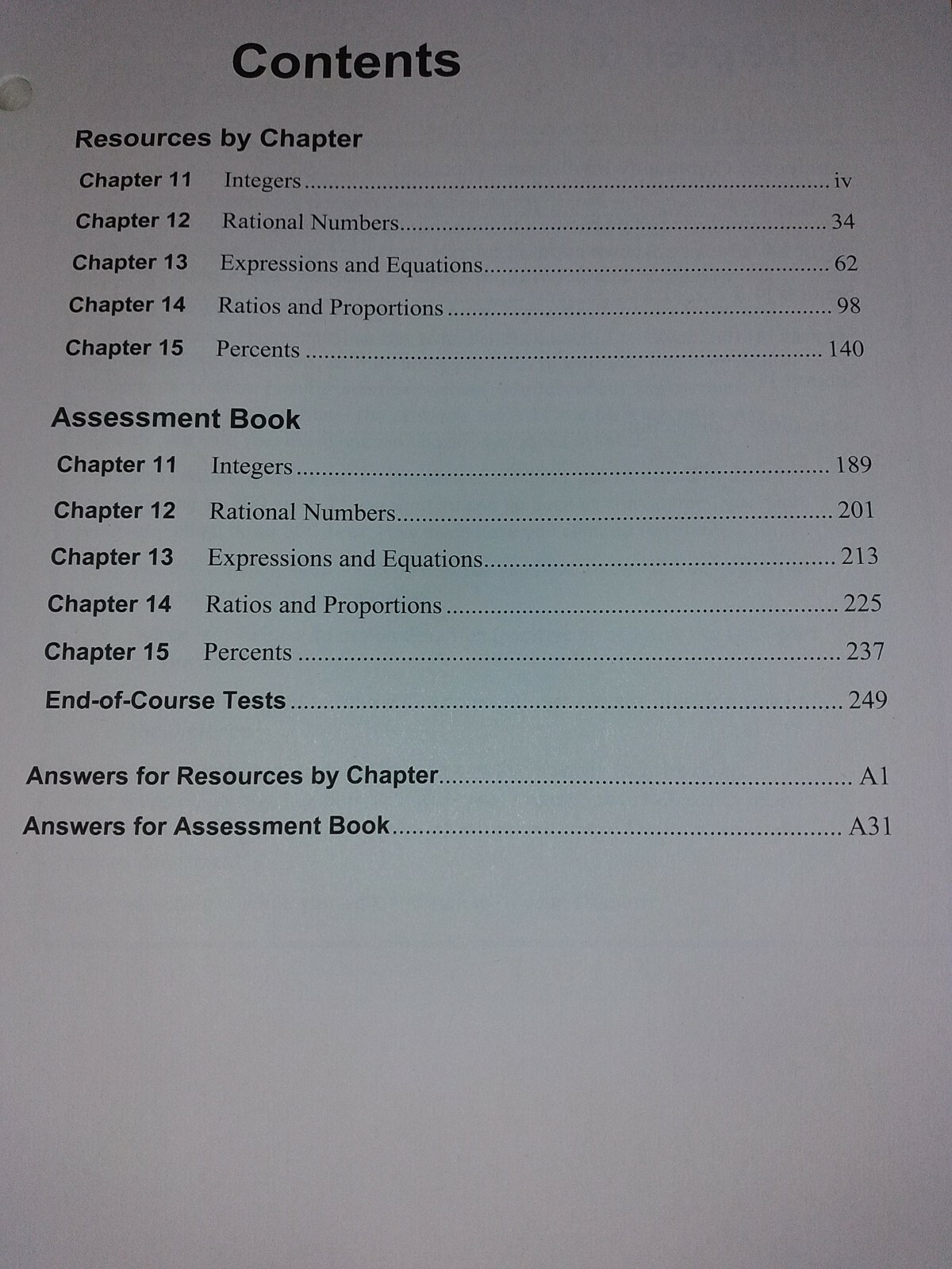 Big Ideas Math Advanced 1 Resources by Chapter & Assessment book NL11