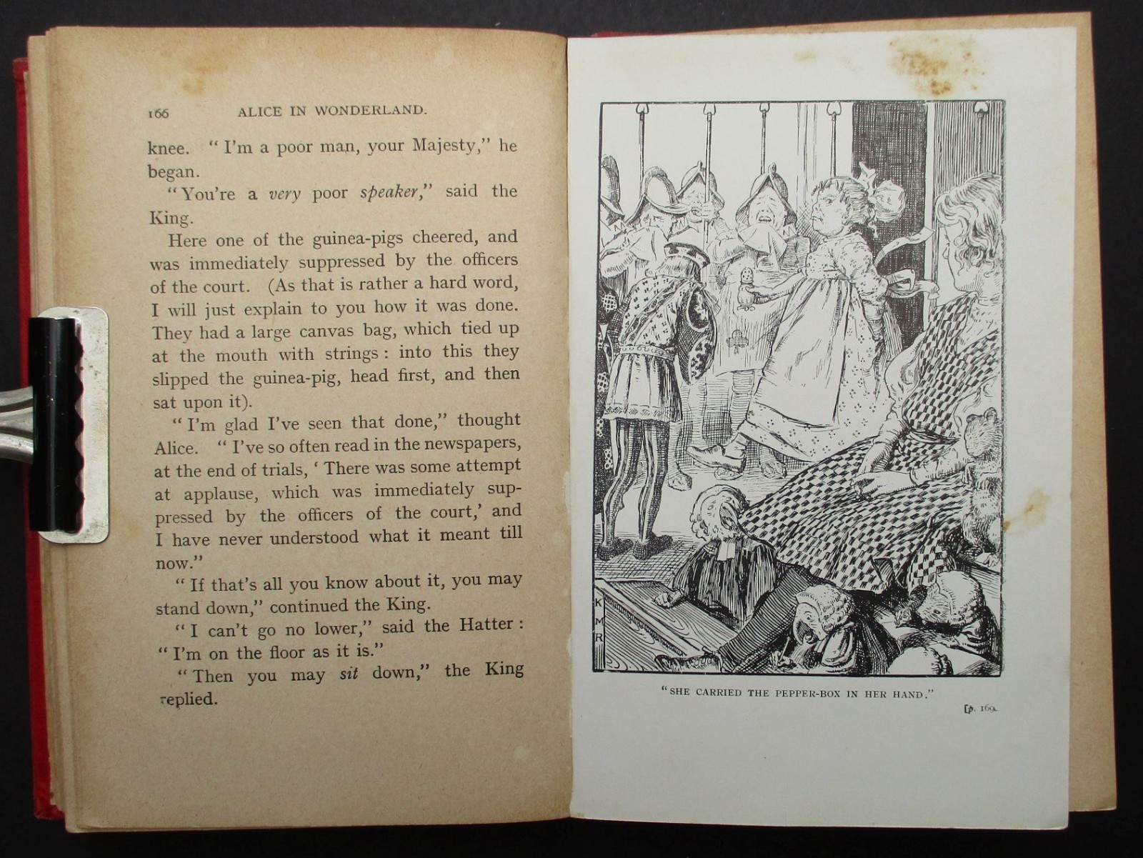 RARE C. 1908 ALICE IN WONDERLAND K M ROBERTS ILLUSTRATED ART NOUVEAU BINDING