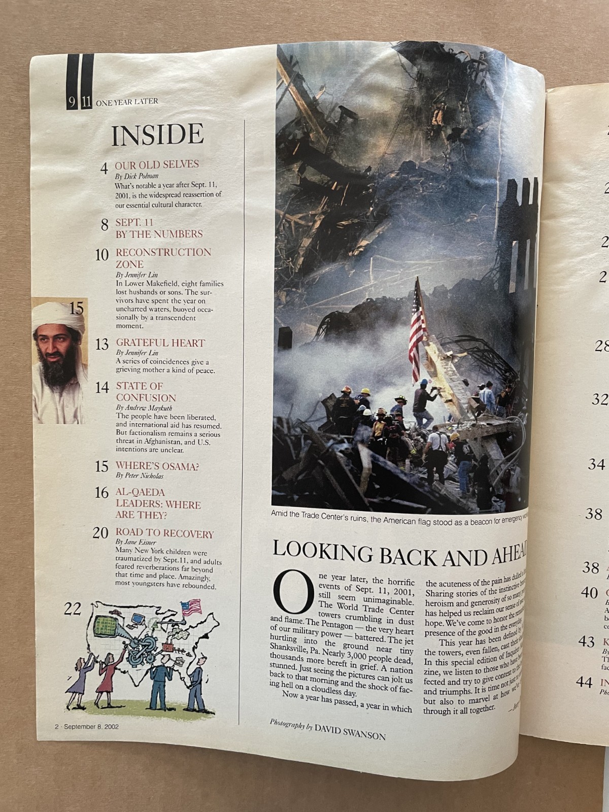 “9.11 One Year Later” 9-11-2001 Philadelphia Inquirer Magazine 47 pages 9/8/2002