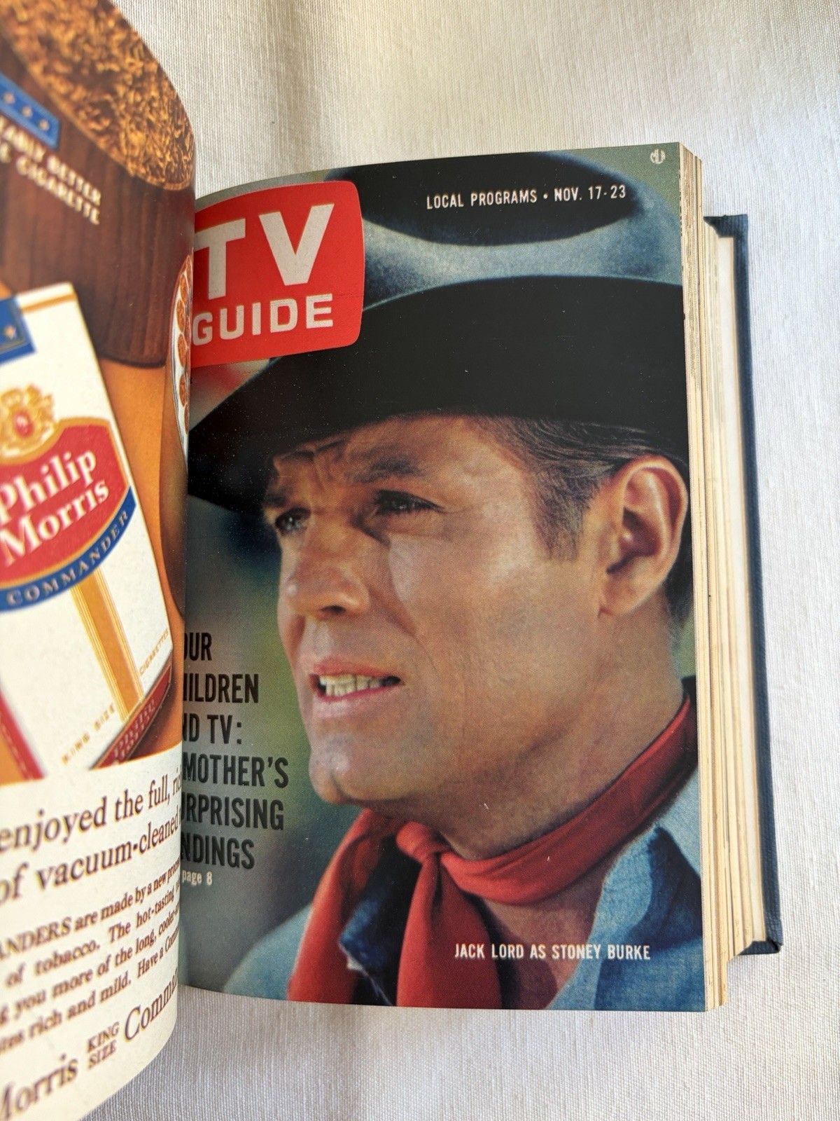 TV Guide 1962 Oct – Dec Bound Georgia Edition WRGP-TV, Jackie O, Lucy