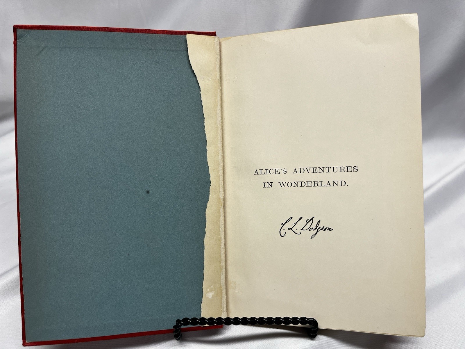 Lewis Carroll Alice&rsquo;s Adventures Facsimile Hardcover Tenniel Doubleday 1942 DJ