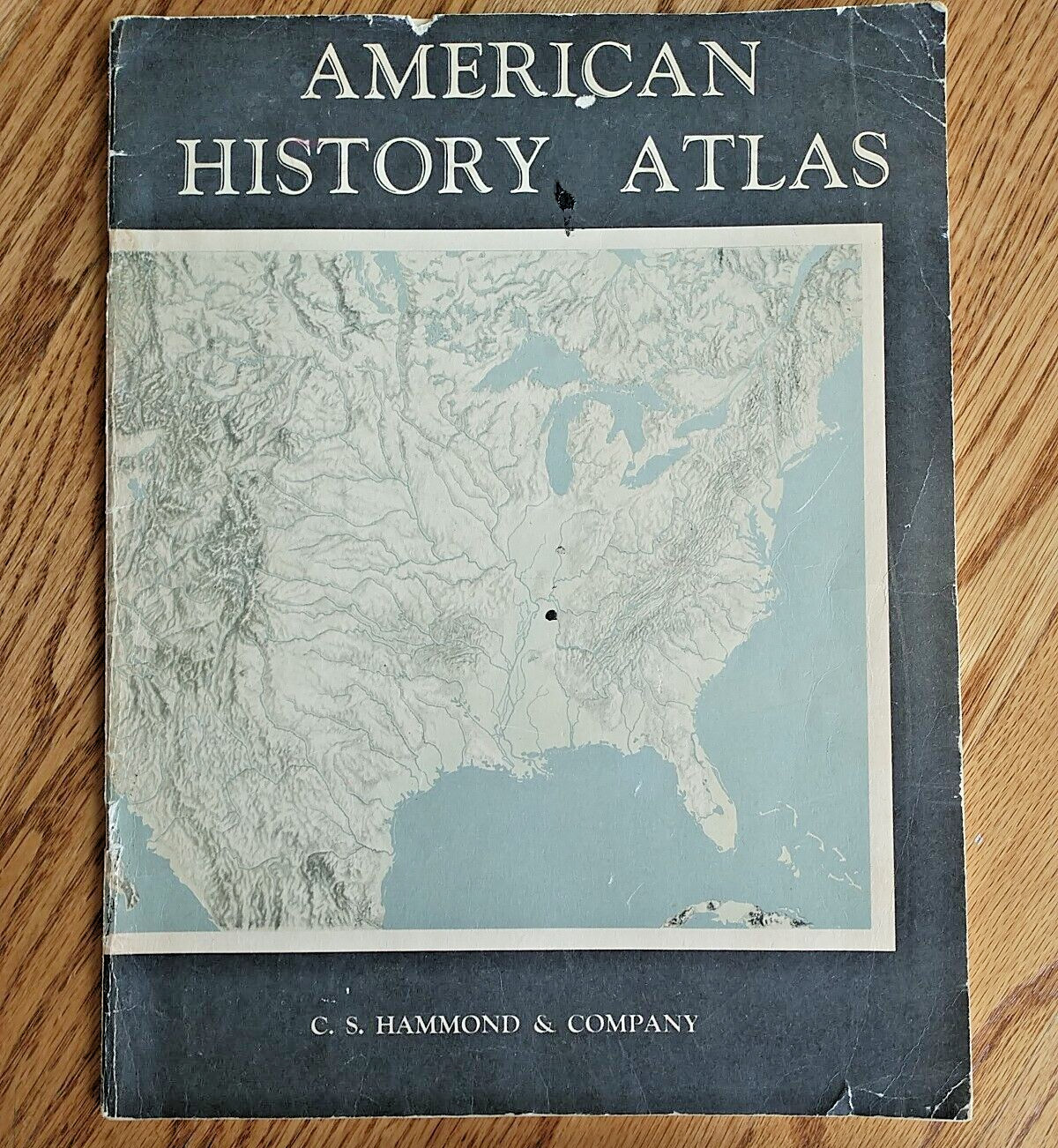 1948 Hammond AMERICAN HISTORY ATLAS Maps, Charts 9.25 x 12.25&Prime;