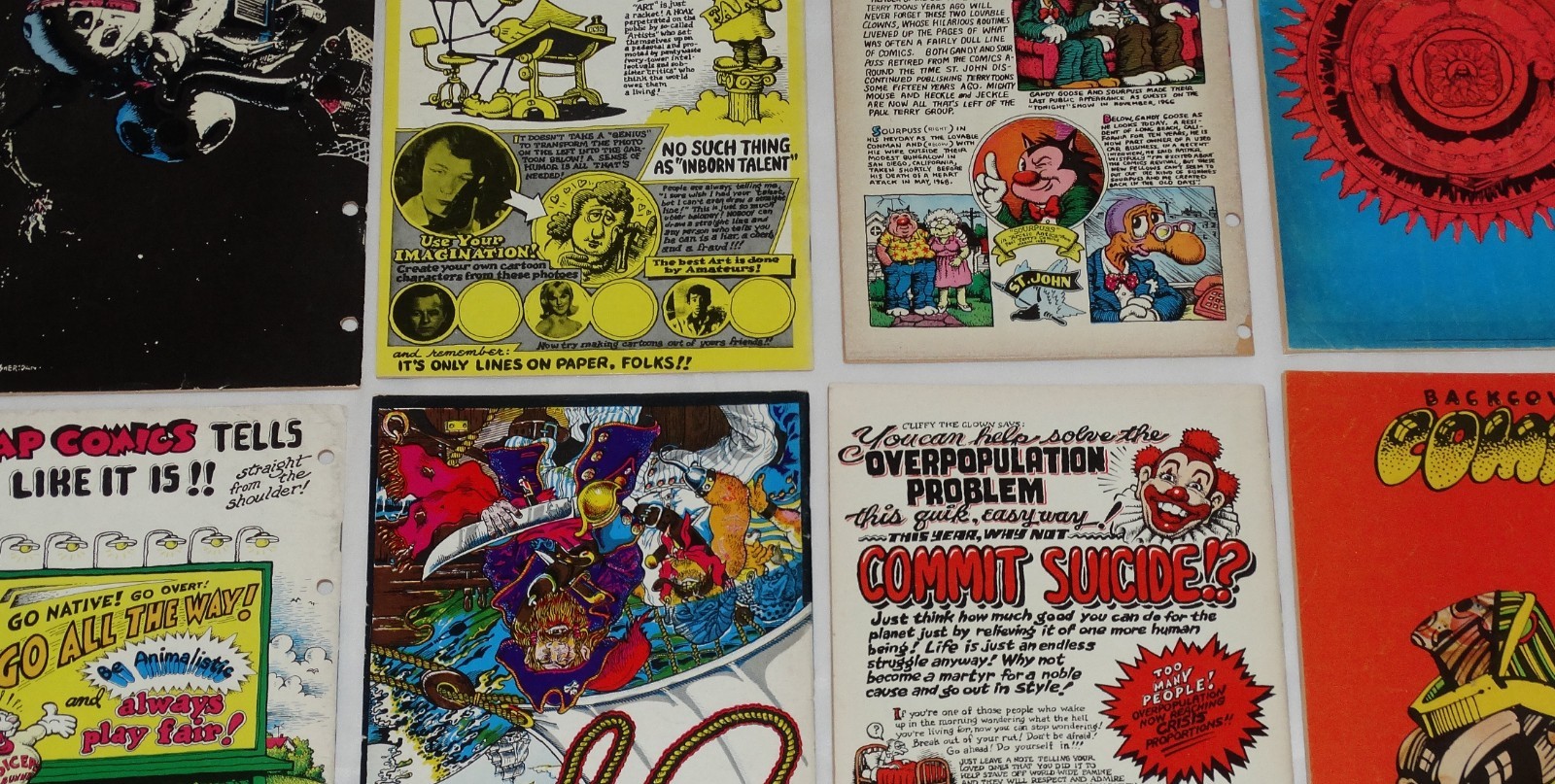 Underground Comix Mixed Lot All Printings 1960&rsquo;s/1970&rsquo;s Last Gasp Rip Off Apex