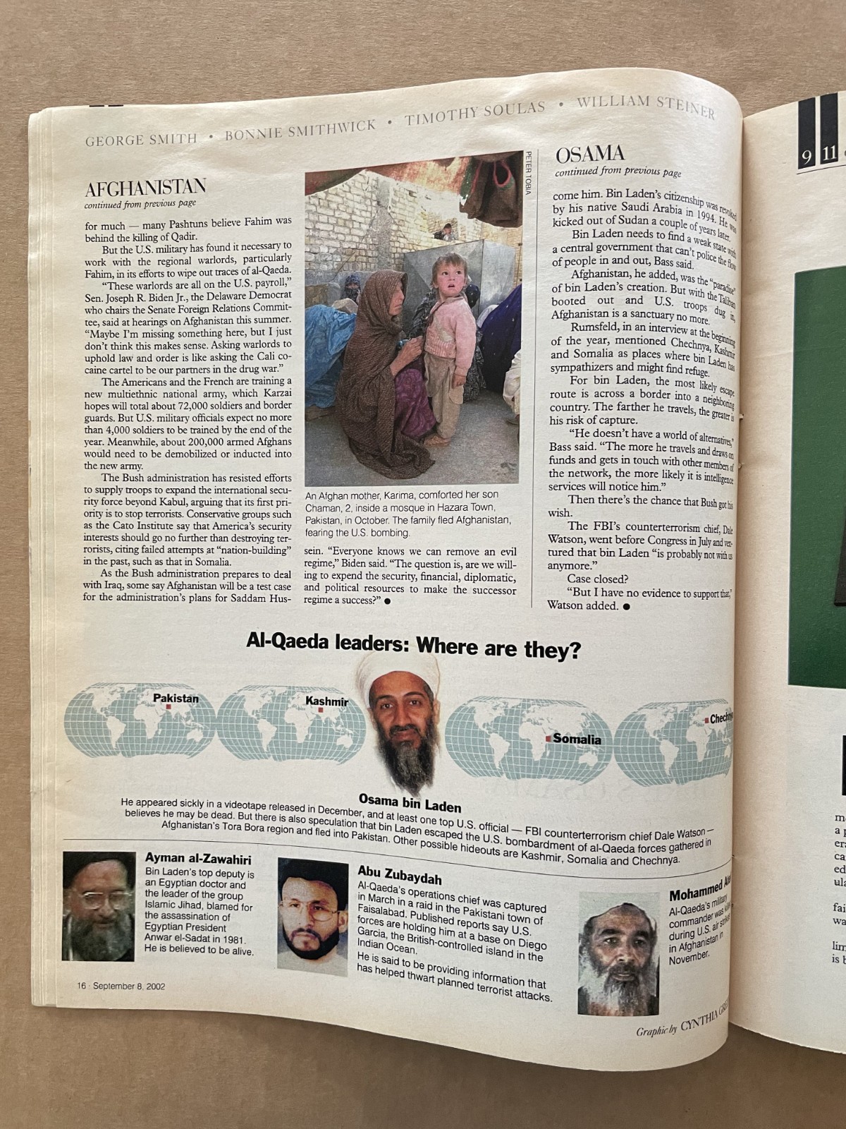 “9.11 One Year Later” 9-11-2001 Philadelphia Inquirer Magazine 47 pages 9/8/2002