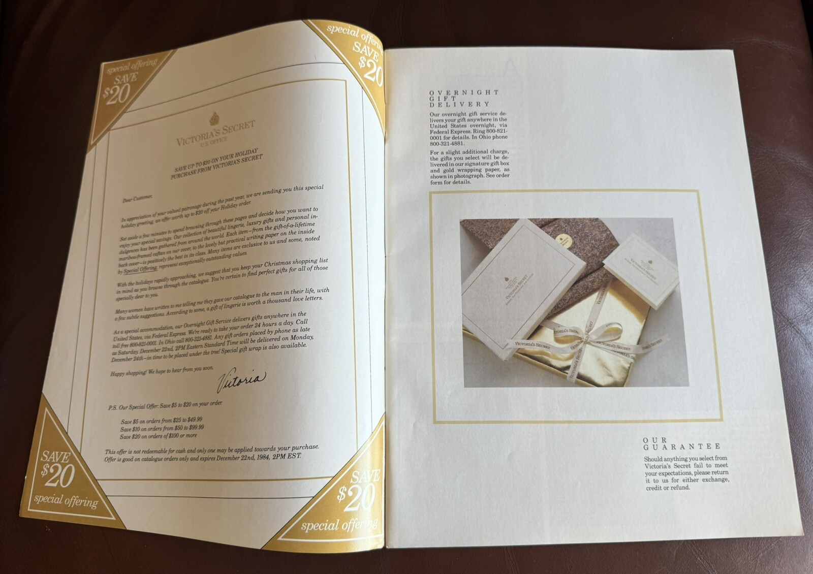 Victoria&rsquo;s Secret 1984 Gift Album Catalog 47+pages lastLetter Victoria 20morLstd