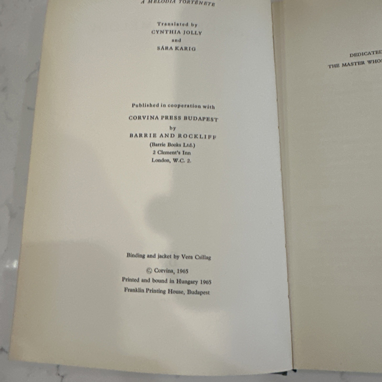 A History of Melody by Bence Szabolcsi, 1965 1st Ed. HB, Barrie and Rockliff